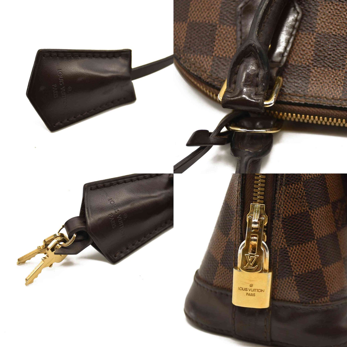 LOUIS VUITTON Damier Ebene Alma BB