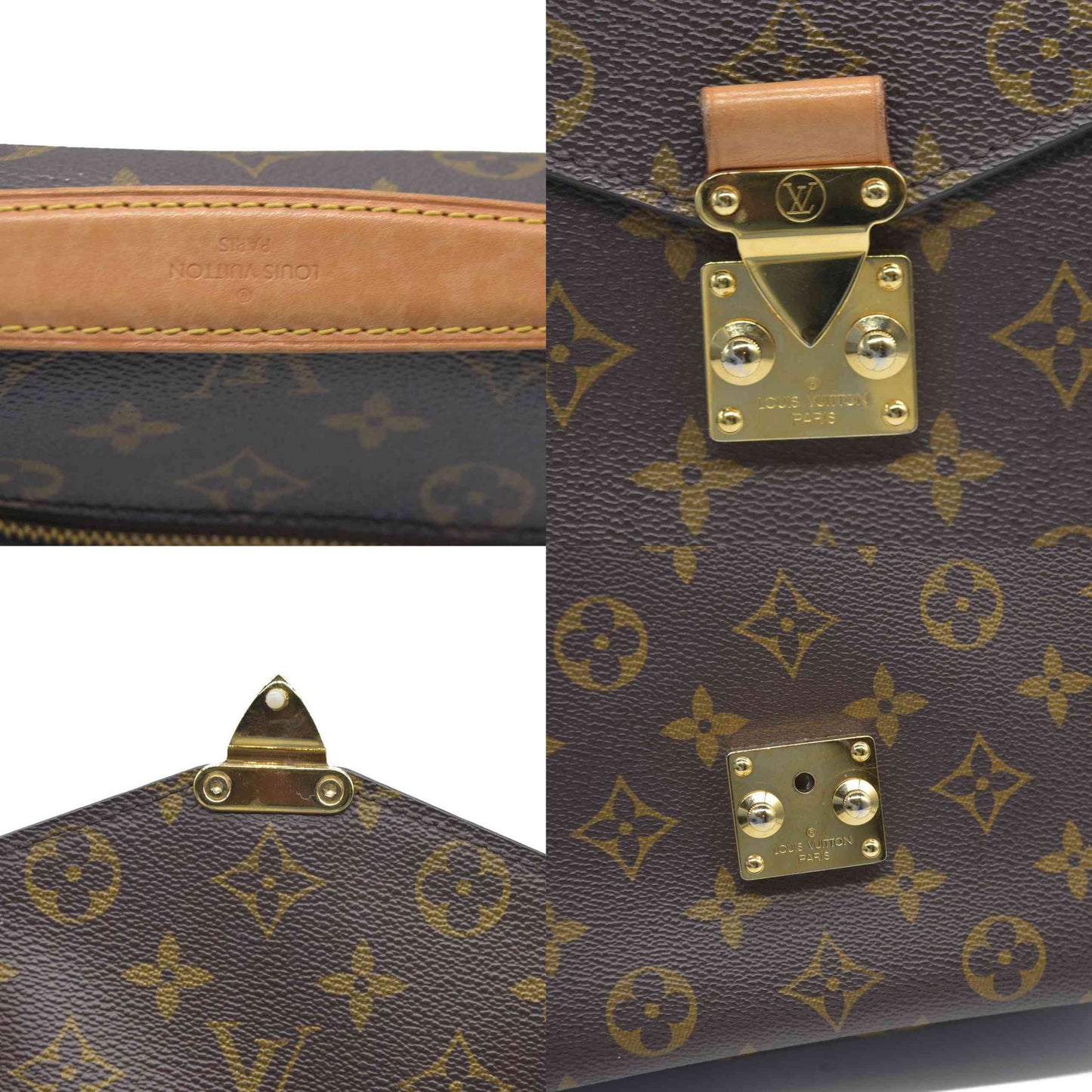$2760 Louis Vuitton Monogram Pochette Metis DU1137