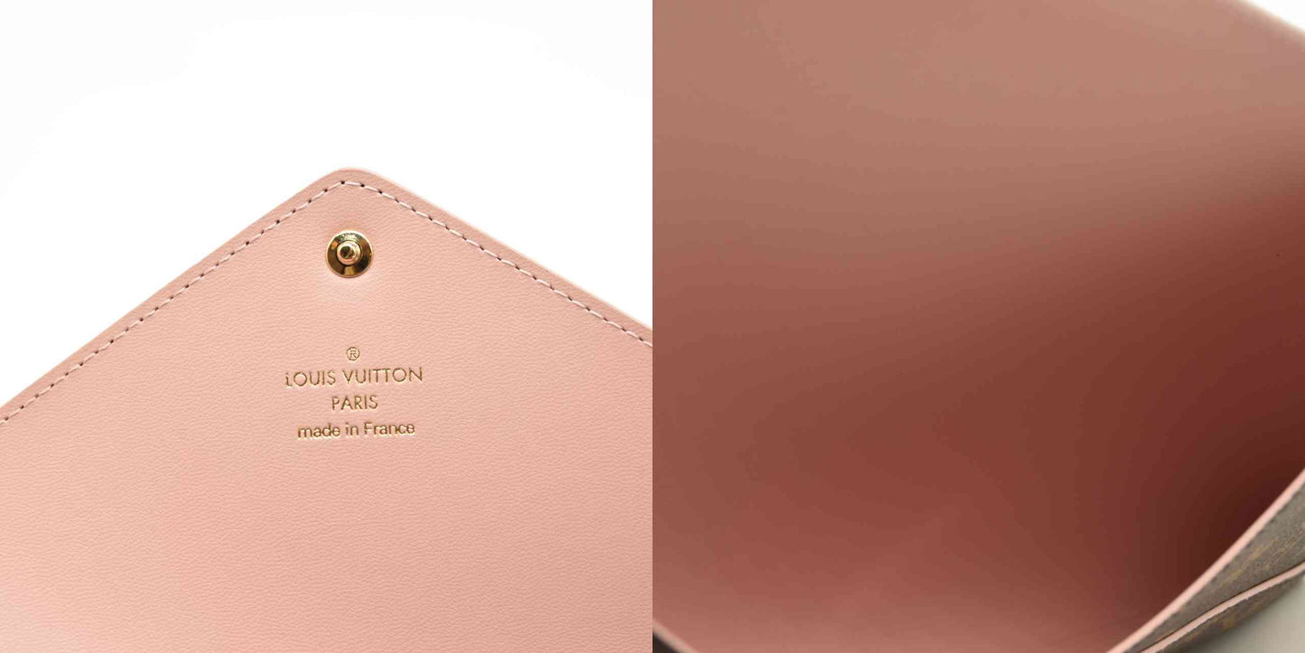 NEW LOUIS VUITTON Monogram Large Kirigami Pochette Insert Rose Ballerine