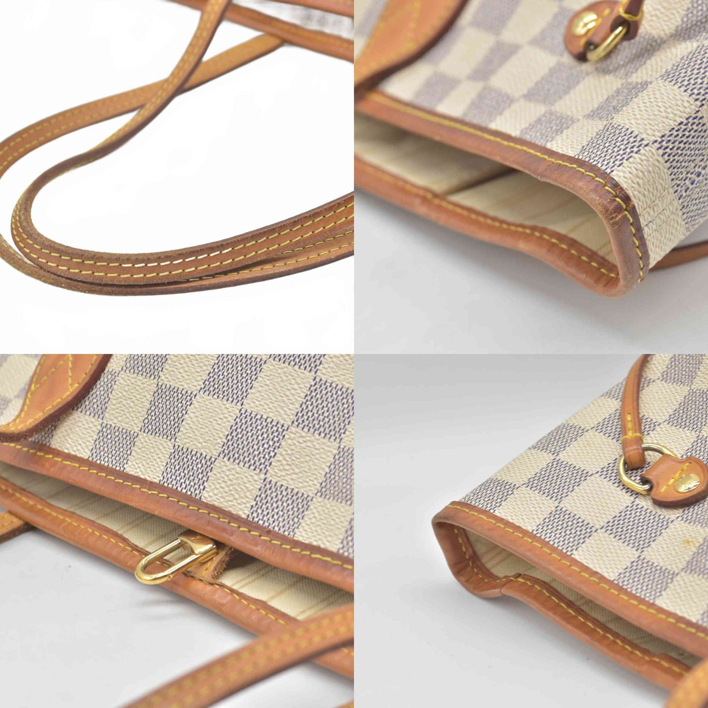 $2130 2014 Louis Vuitton  Damier Azur Neverfull MM AR1134