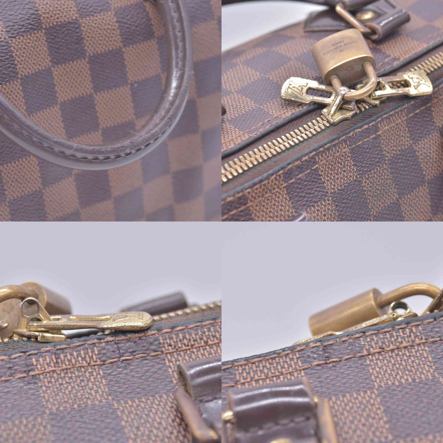 $1980 2016 Louis Vuitton Damier Ebene Speedy Bandouliere 25 CT3186