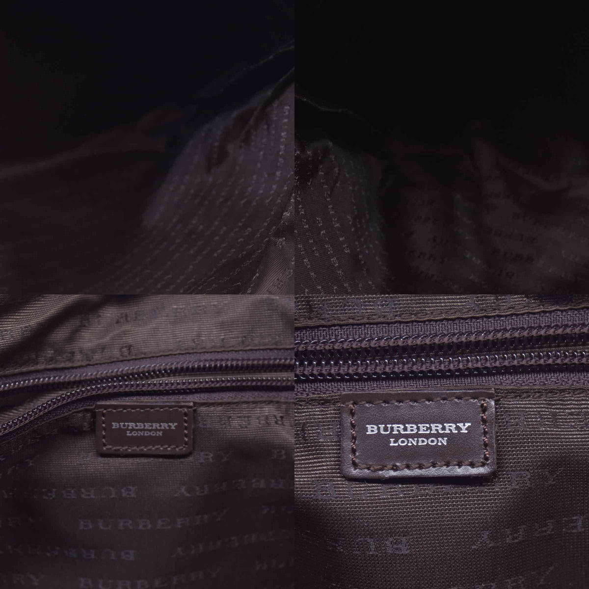 $780  BURBERRY Coated Canvas Check Flat Messenger Bag Dark Brown CONSIGNMENT 10021351