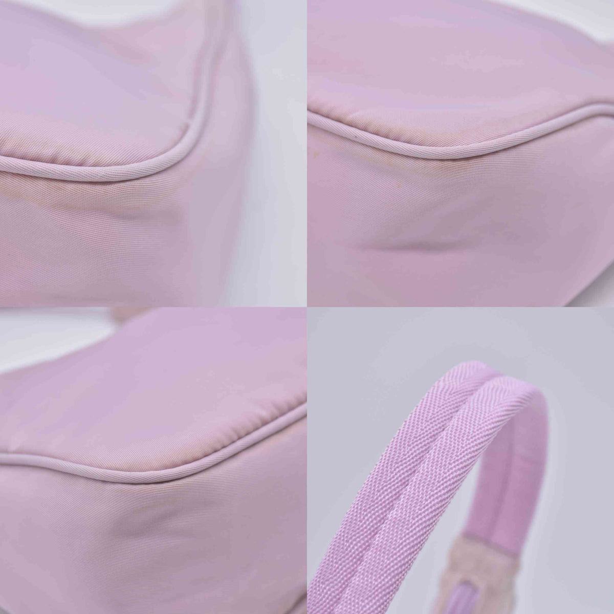 $1320 PRADA Tessuto Nylon Hobo Mini Pink Lilac 10021101