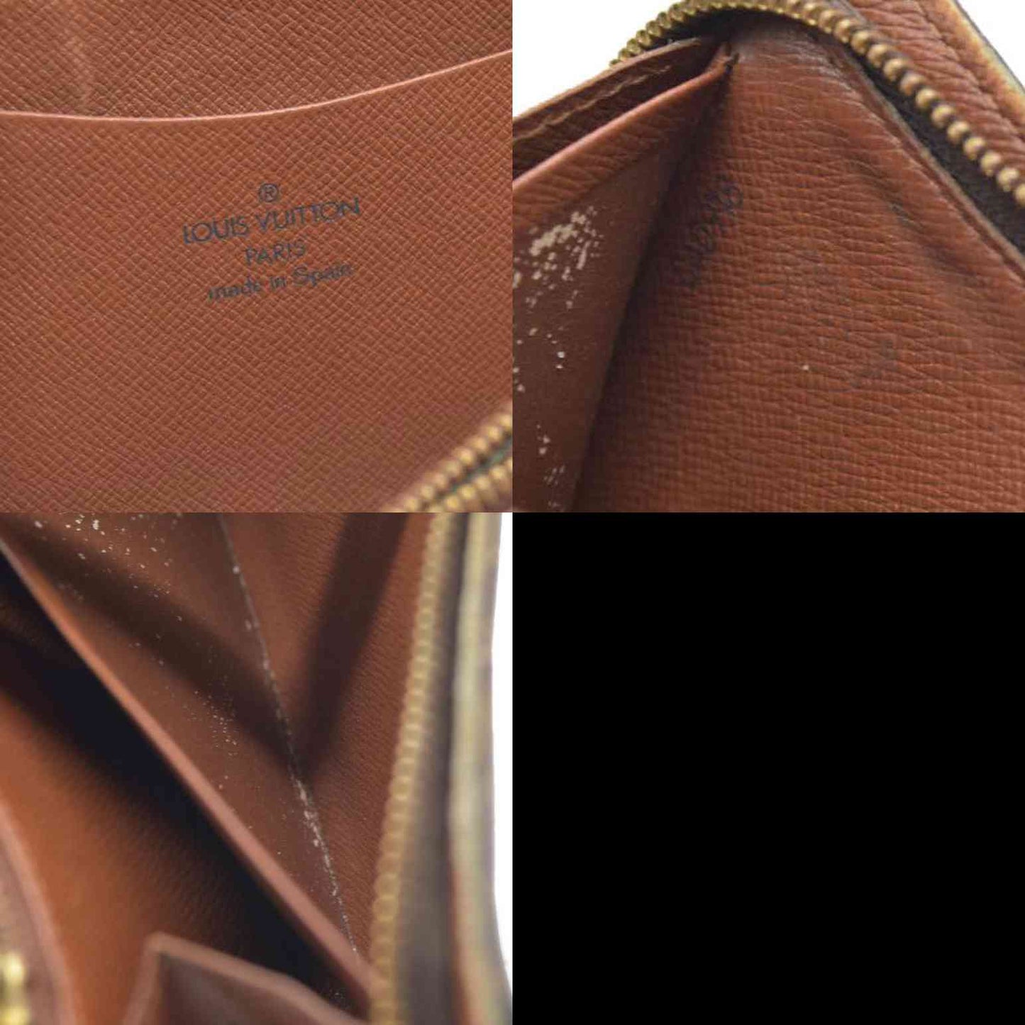 LOUIS VUITTON Monogram Porte Monnaie Zip Around Long Wallet CA1918