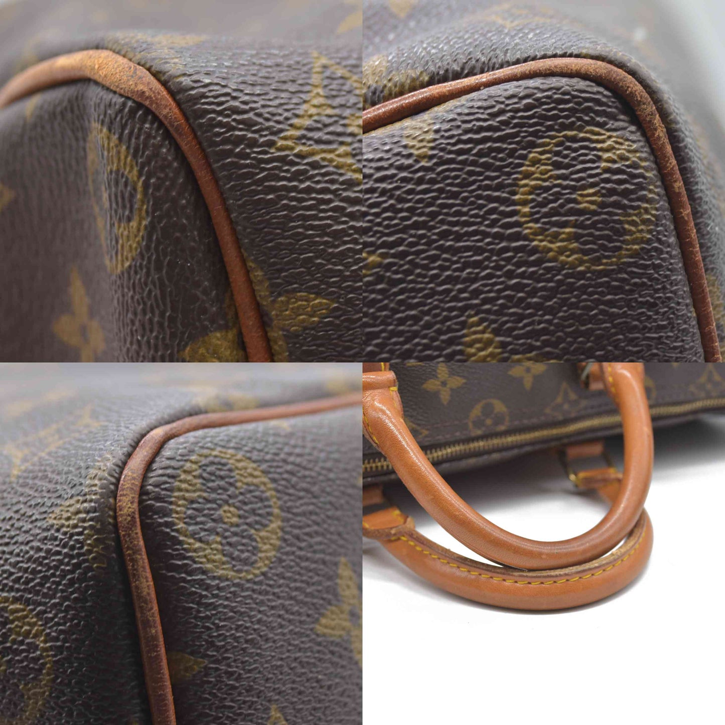 Louis Vuitton LV Hand Bag Speedy 35 Brown Monogram FH0912