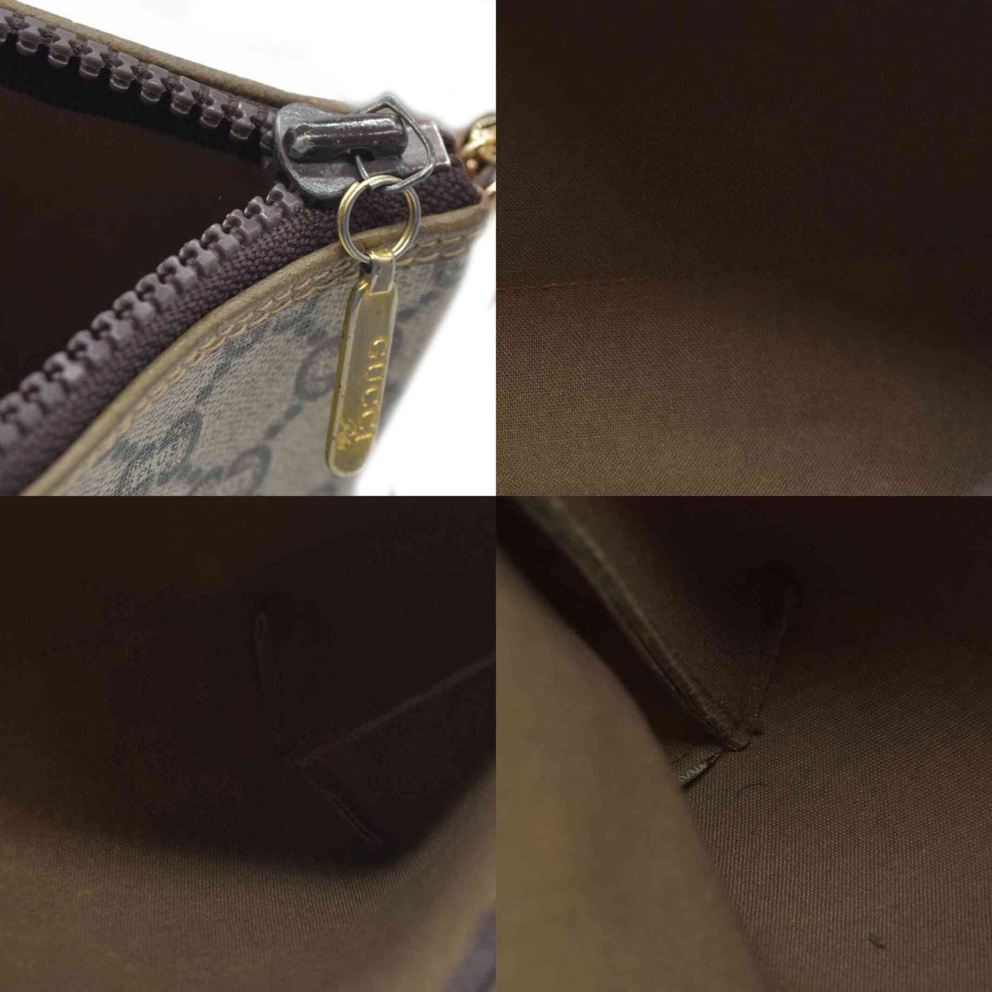 Gucci GG Gucci Plus PVC Leather Pouch Clutch Bag