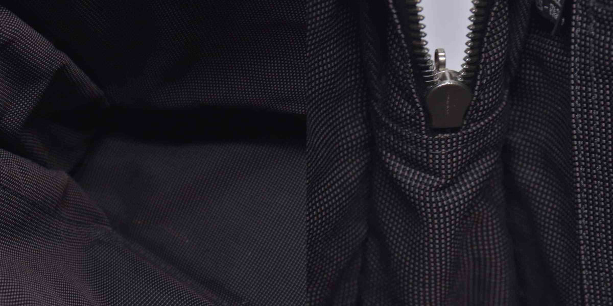 $850 HERMES Herline MM Grey Canvas Tote Bag CONSIGNMENT 10021622