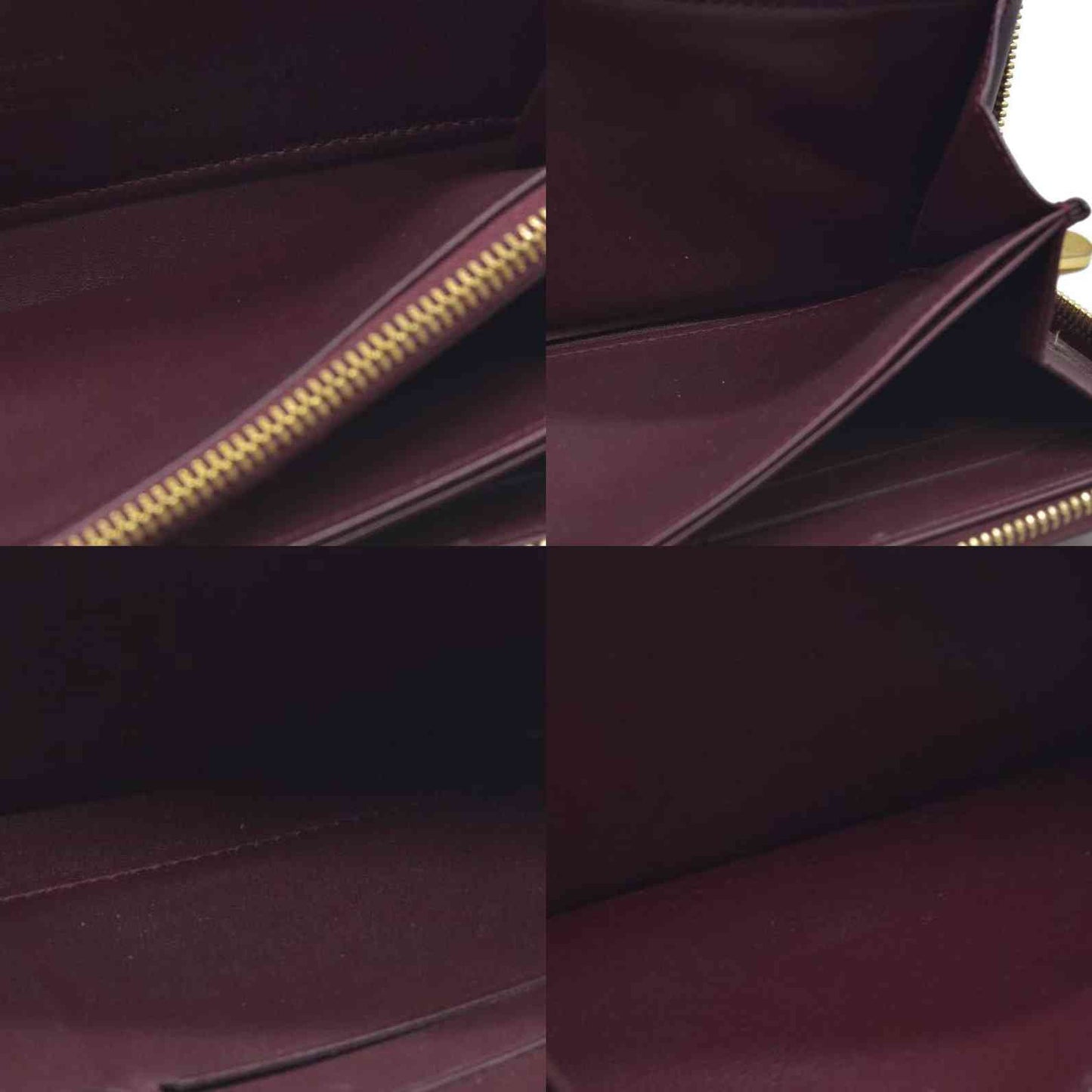 AUCTION $1030 Louis Vuitton  Vernis Zippy Wallet Rouge Fauviste SP2130