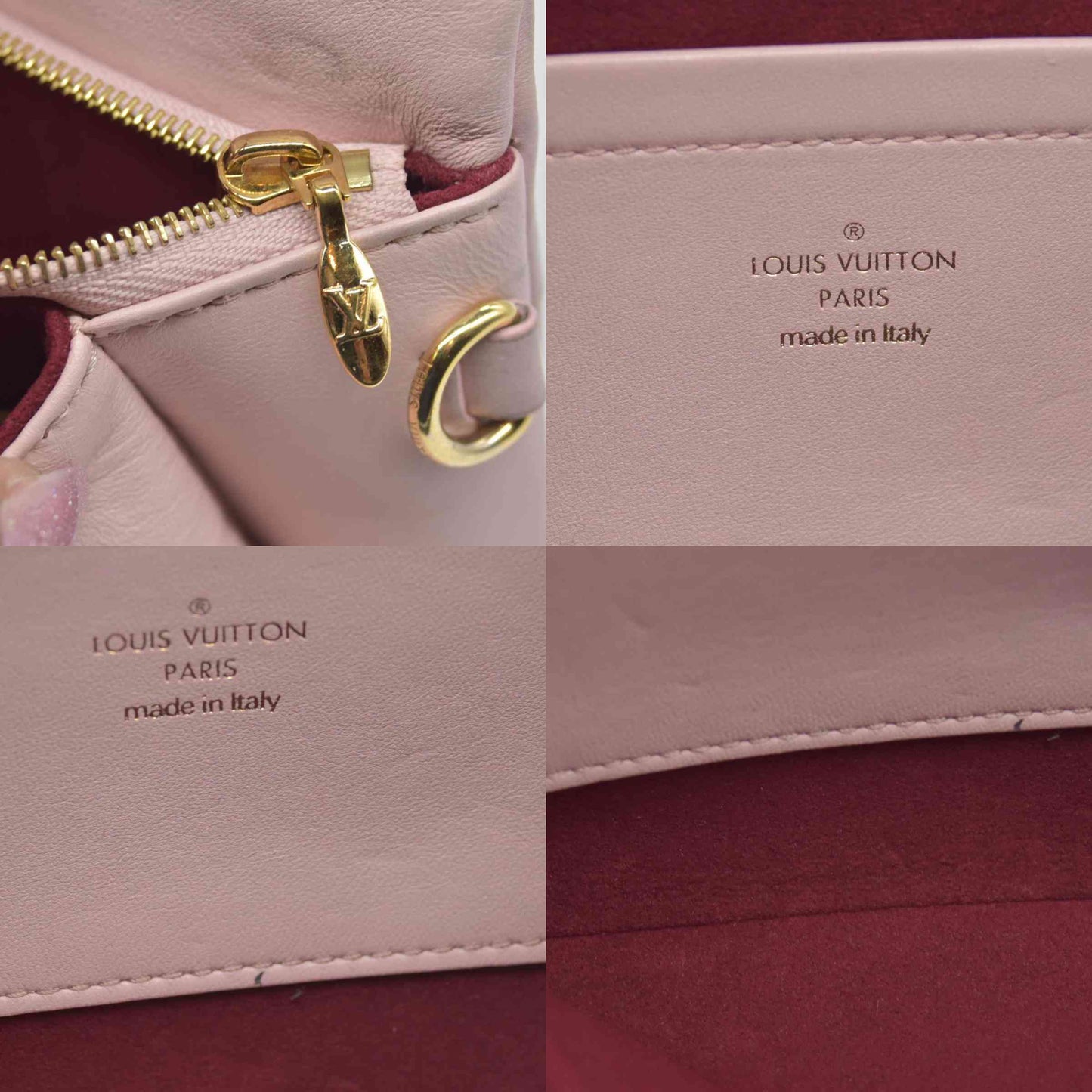 $3150 Louis Vuitton Monogram Embossed Pochette Coussin Pink