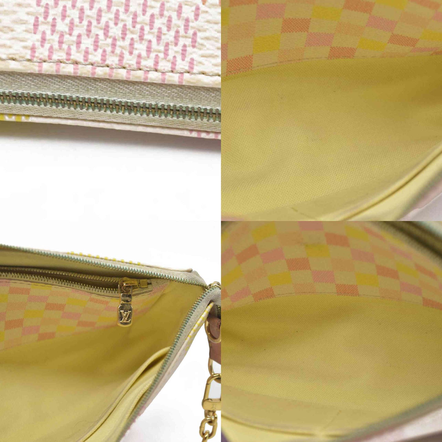 $1760 Louis Vuitton Damierlicious Pochette Accessoires