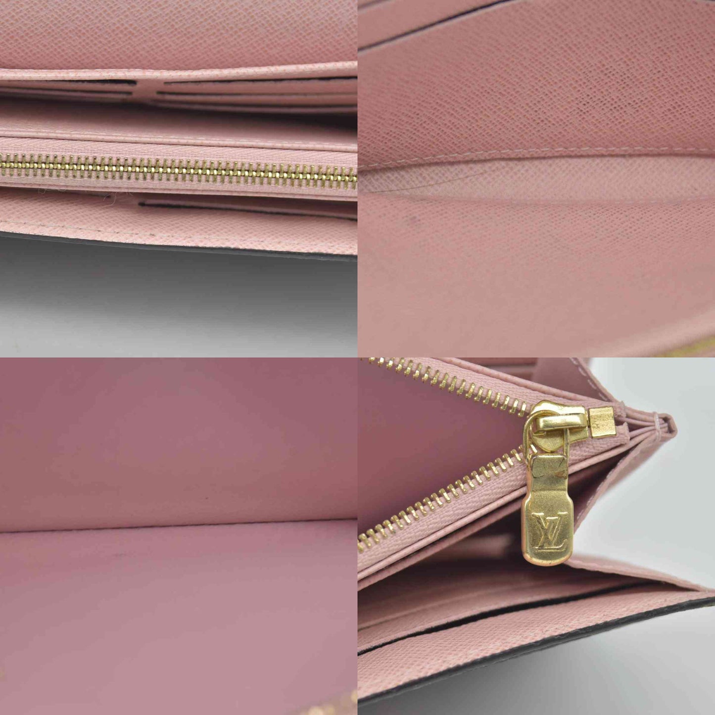 $775 2019 Louis Vuitton Damier Portefeuille Sarah Rose Ballerine Long Wallet CA4129