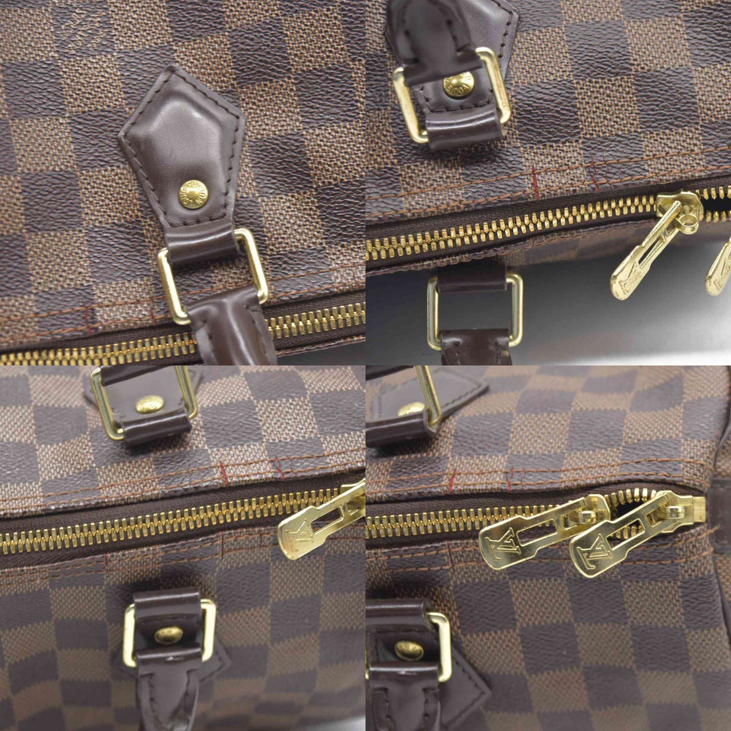 $1980 Louis Vuitton  Damier Ebene Speedy Bandouliere 30 2015