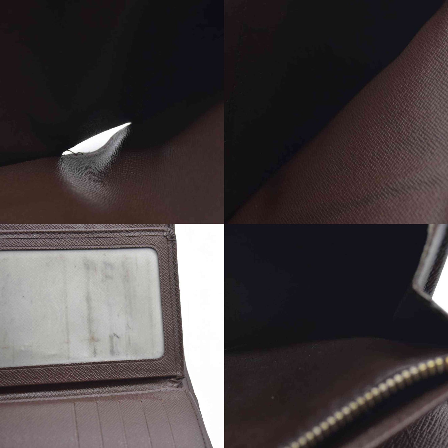 AUCTION $610 Louis Vuitton  Damier Ebene Porte Tresor Etui Papiers Wallet SP2077