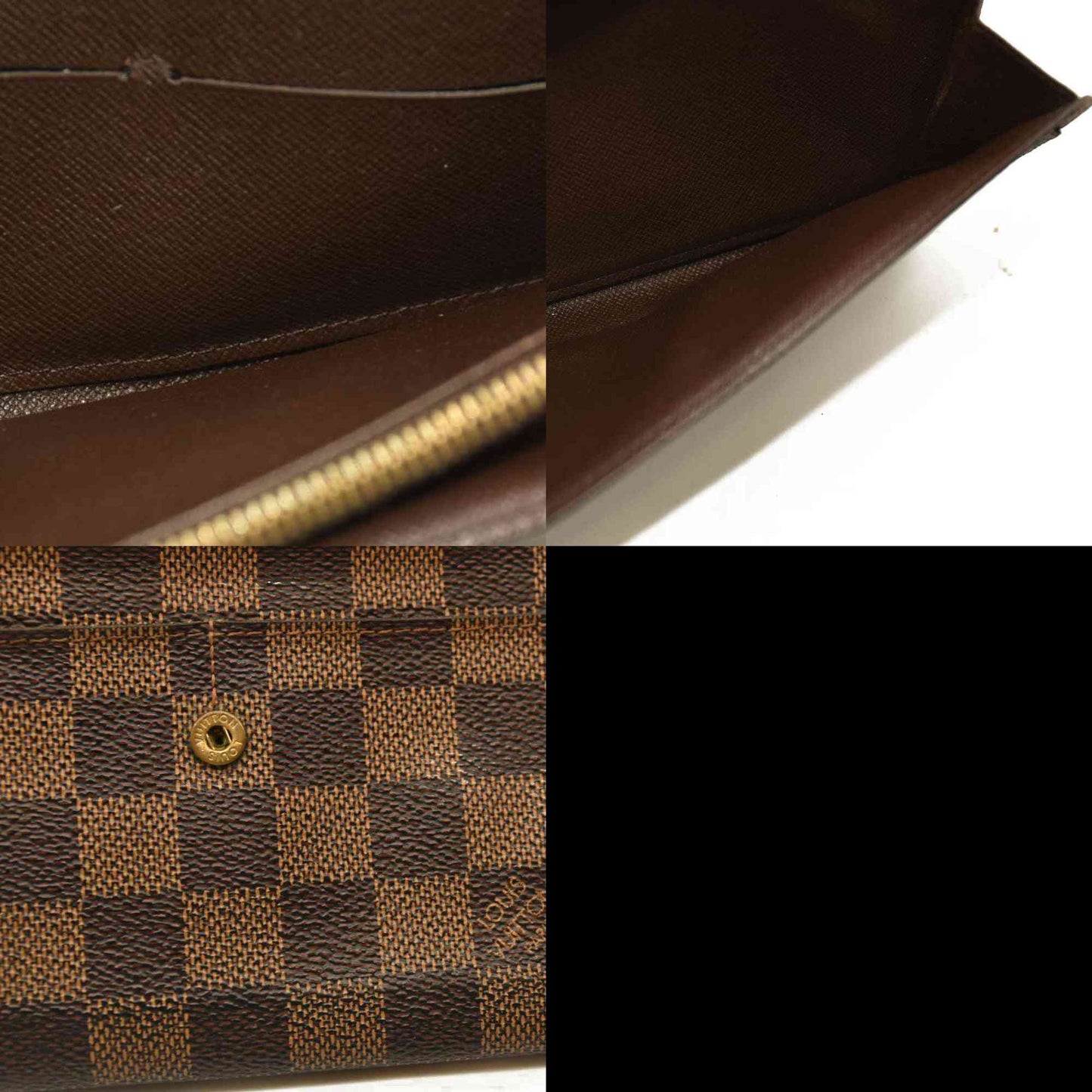Louis Vuitton  Damier Ebene Sarah Wallet CA0024