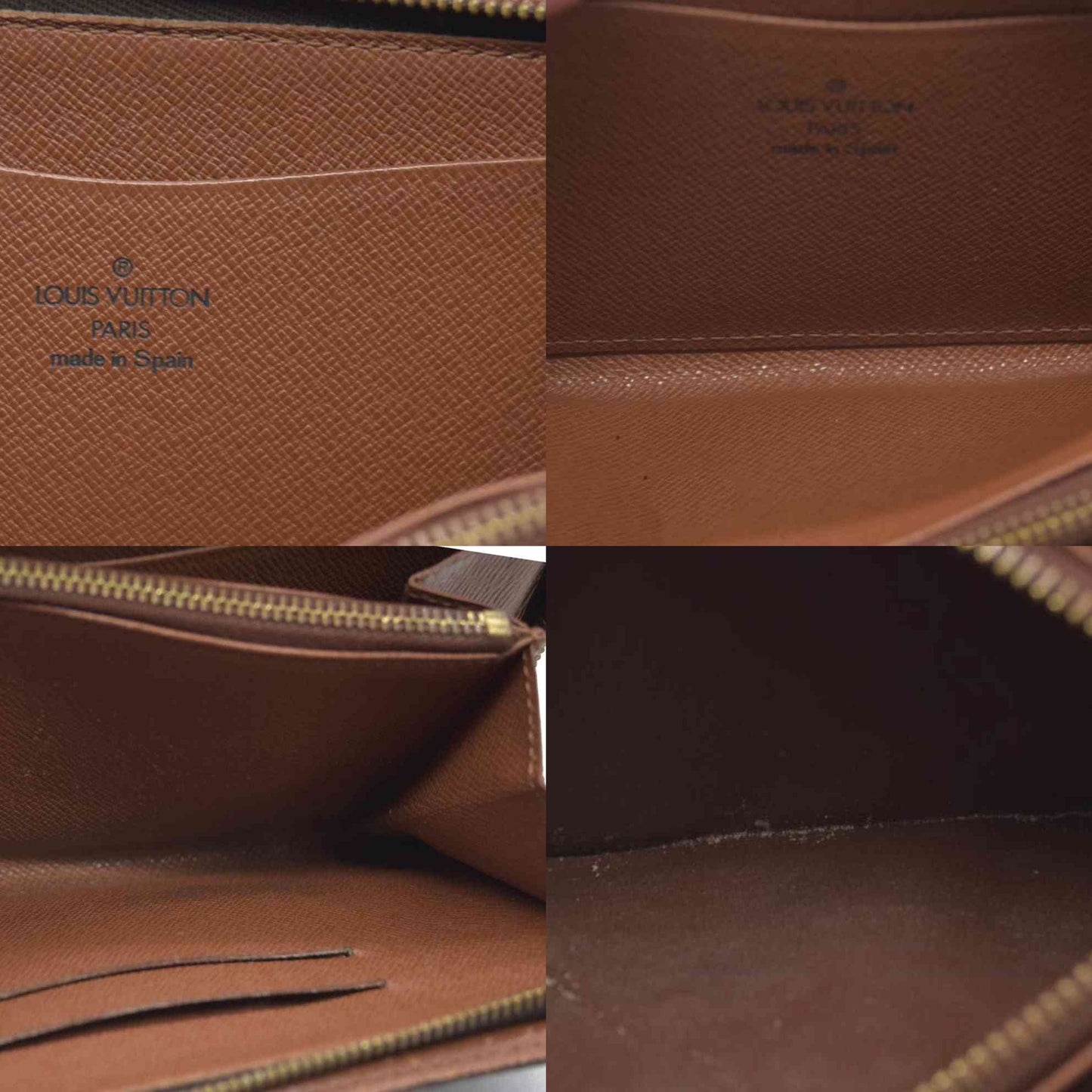 $915 Louis Vuitton Monogram Bifold Zippy Long Wallet CA1918 1998