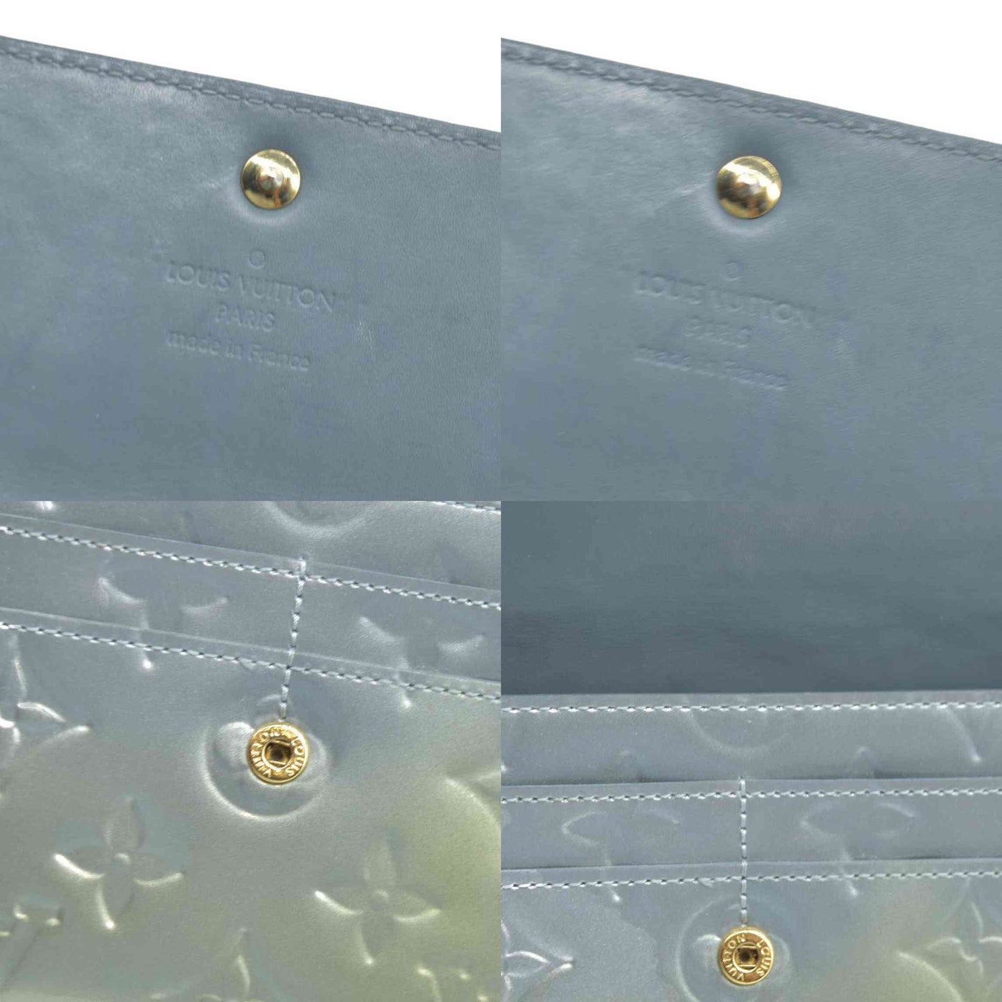 $840 LOUIS VUITTON Monogram Vernis Portefeuille Sarah Long Wallet TS3141 2011