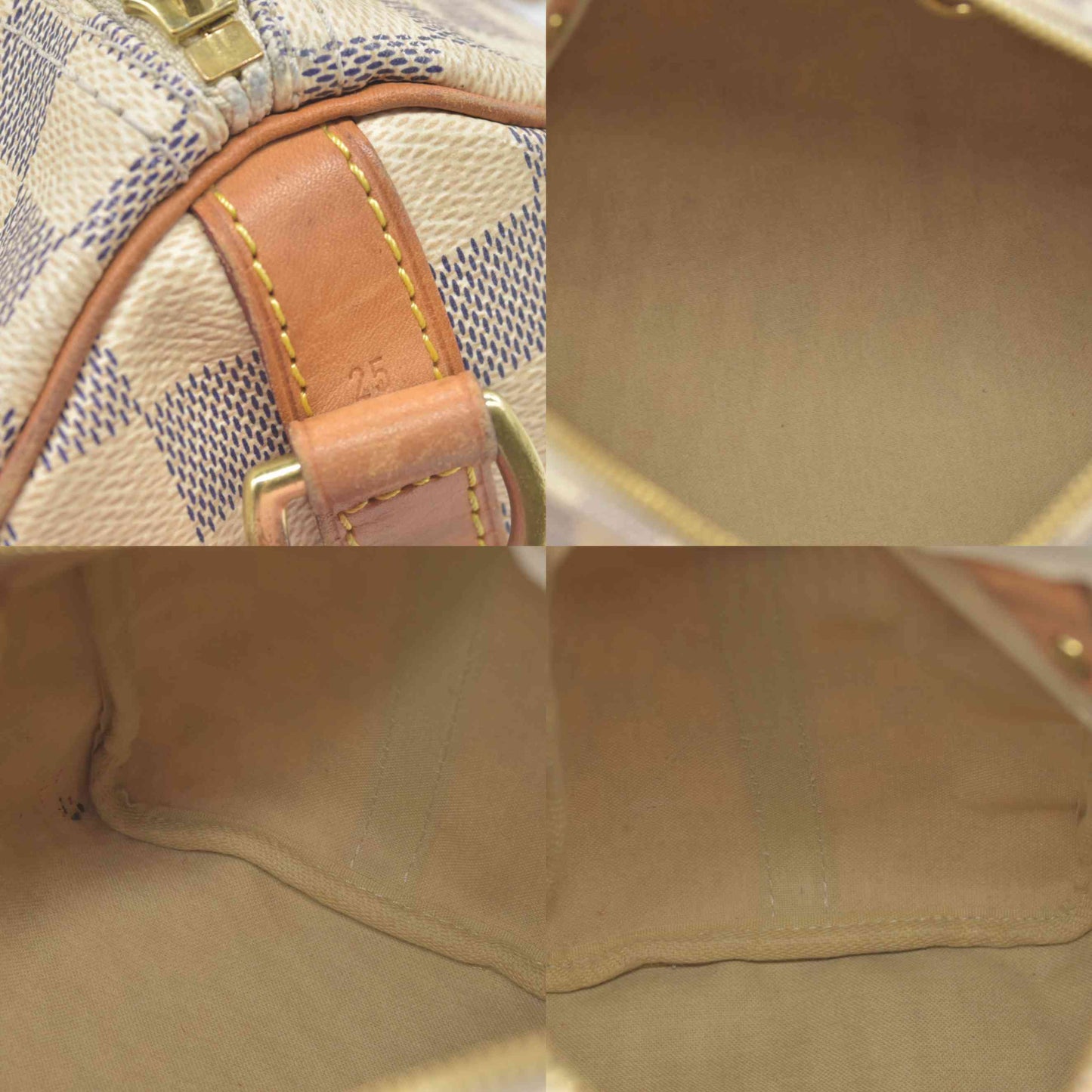 $1940 Louis Vuitton  Damier Azur Speedy Bandouliere 25 2014 DU4114