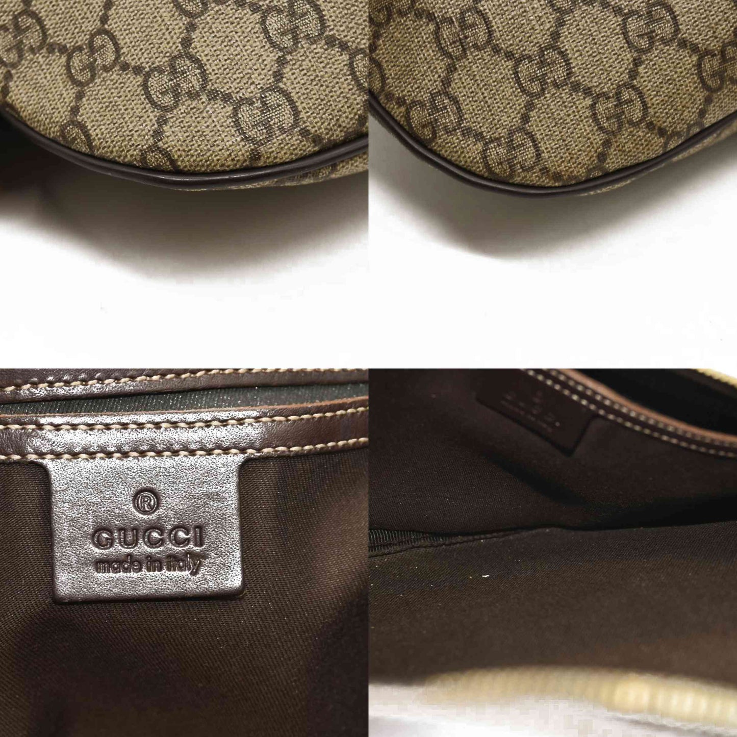 Gucci  GG Plus Monogram Belt Bag Dark Brown