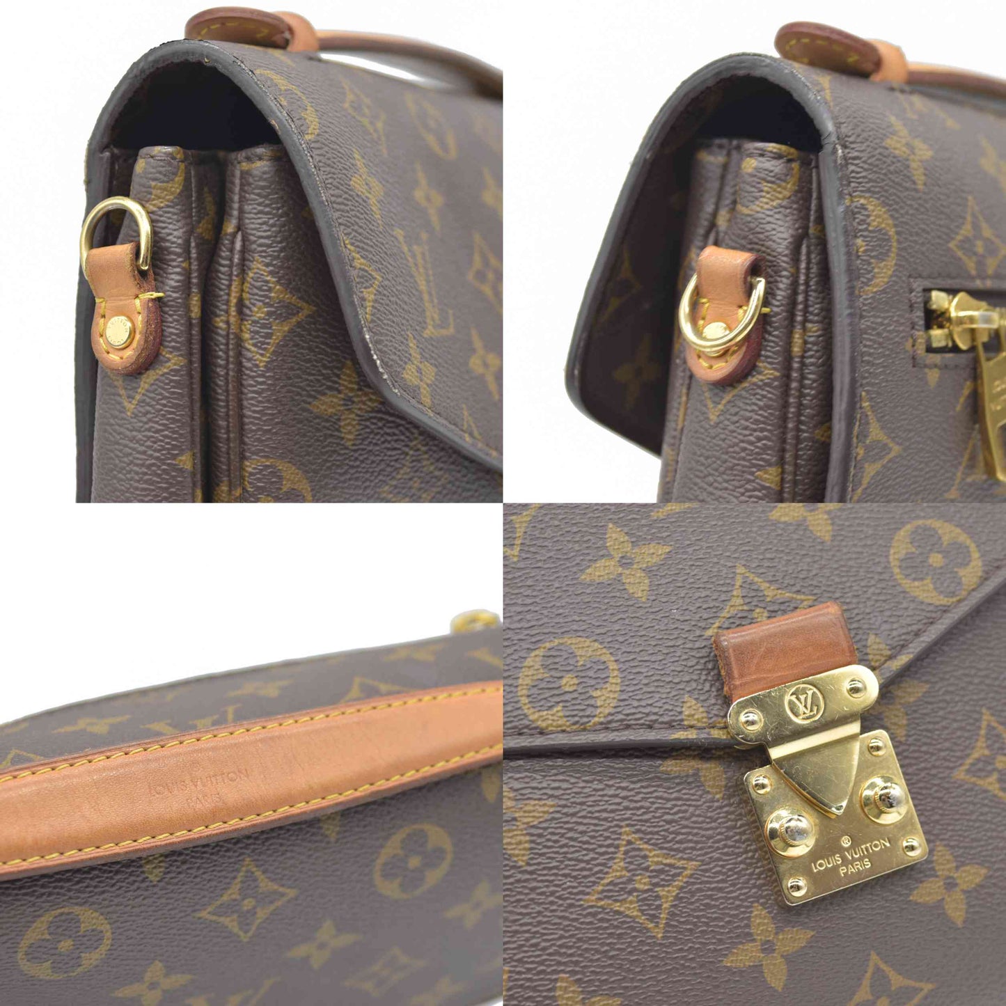 $2760 Louis Vuitton  Monogram Pochette Metis RFID