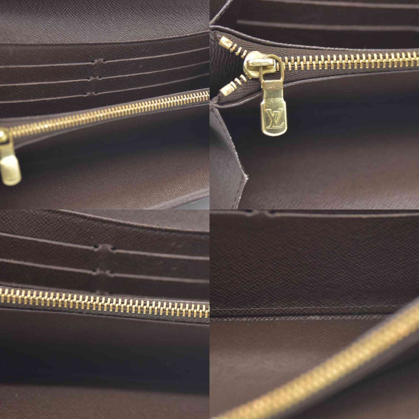 Louis Vuitton Damier Porte Feuille Sarah Long Bifold Wallet Brown CA1110