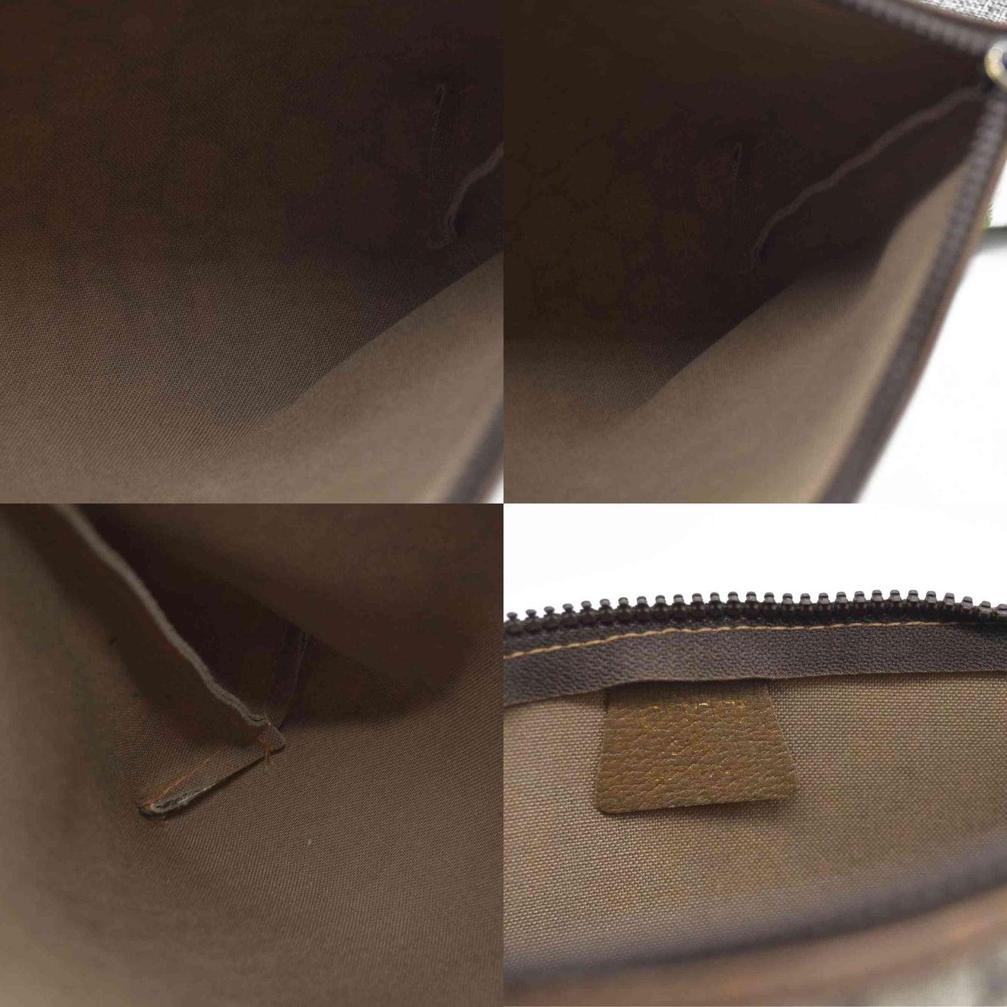 Gucci GG  Gucci Plus PVC Leather Pouch Clutch Bag