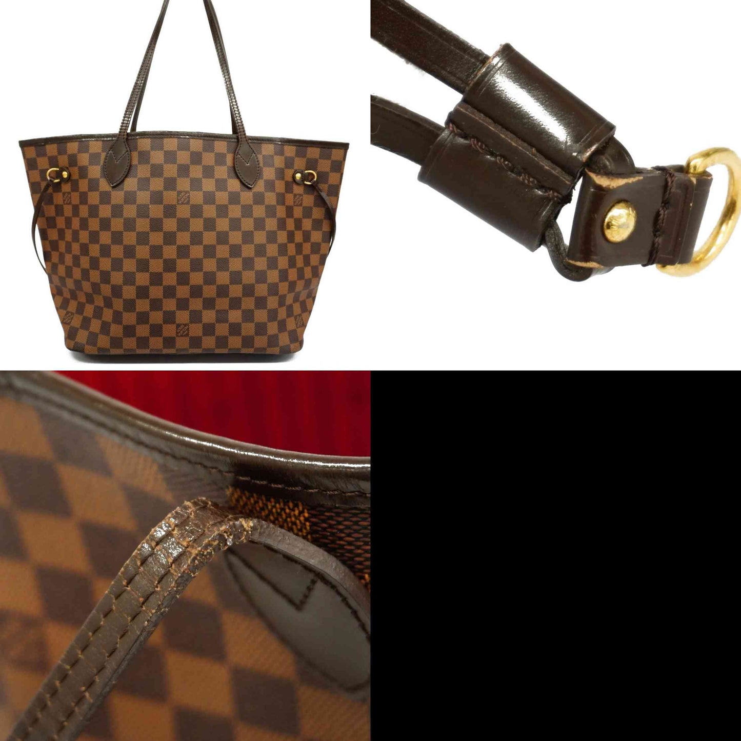 LOUIS VUITTON Damier Ebene Neverfull MM CA4141