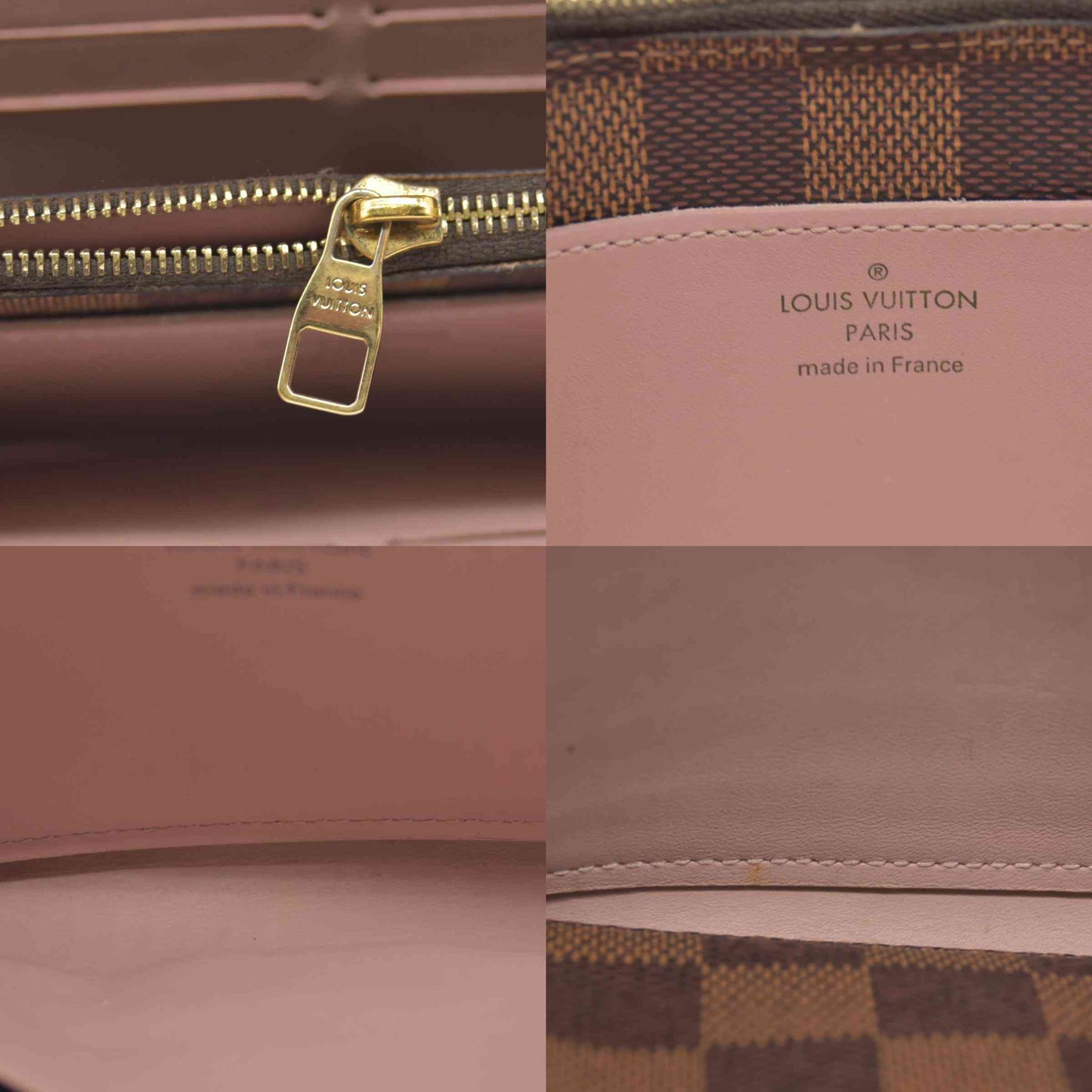 $1580 2018 Louis Vuitton Damier Ebene Croisette Wallet on Chain MI1178