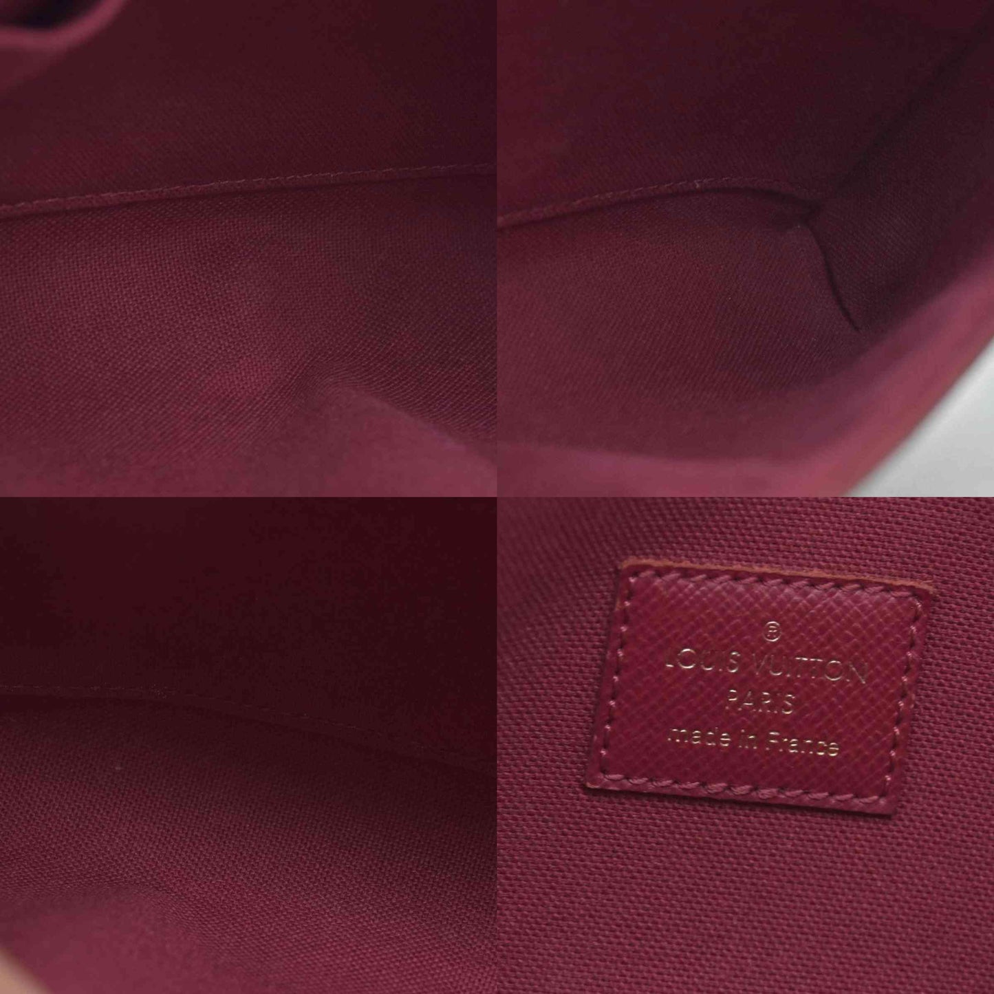 $1580 Louis Vuitton Monogram Pochette Felicie Chain Wallet Fuchsia