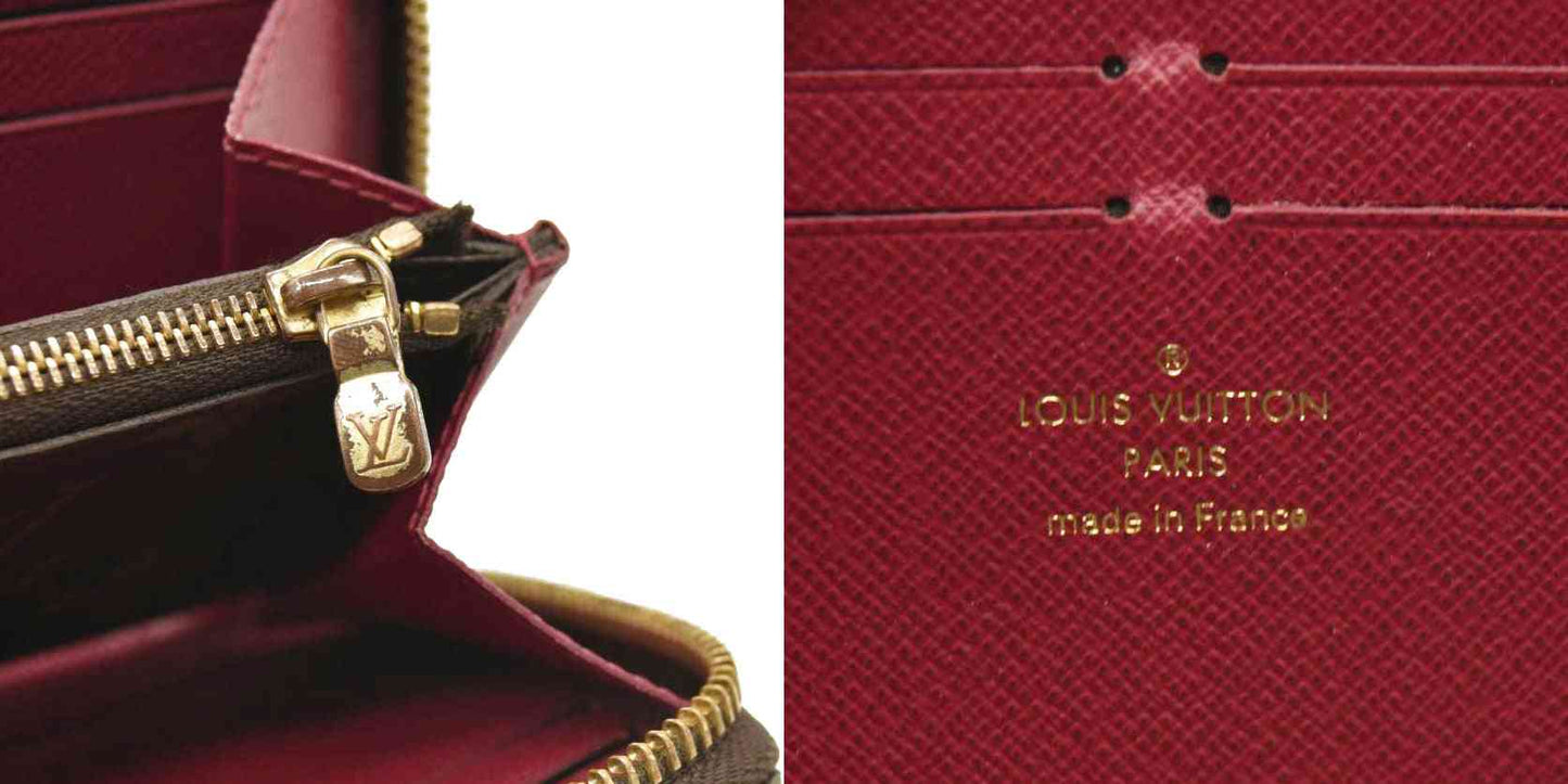 LOUIS VUITTON Monogram Clemence Wallet Fuchsia SF2188