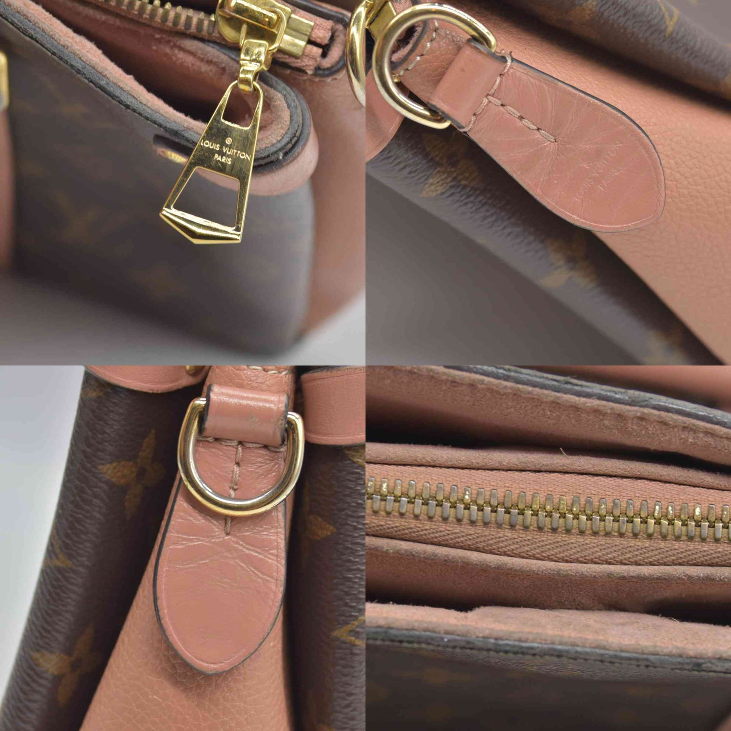 $2560 2019 Louis Vuitton Soufflot BB Monogram Peach Shoulder Bag Cloth CA4129