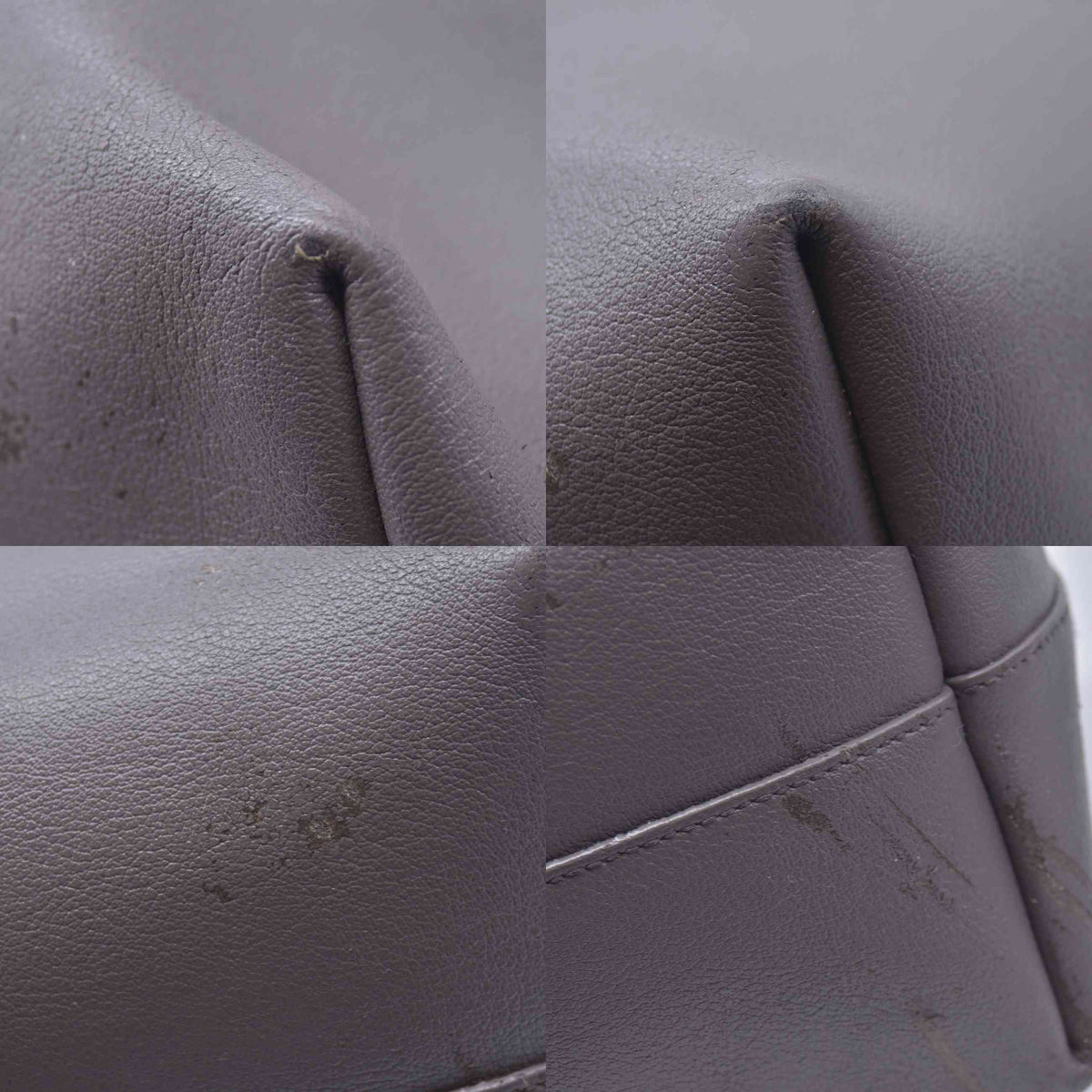 $1650 2018 SAINT LAURENT Calfskin Shopping East West YSL Tote Grey