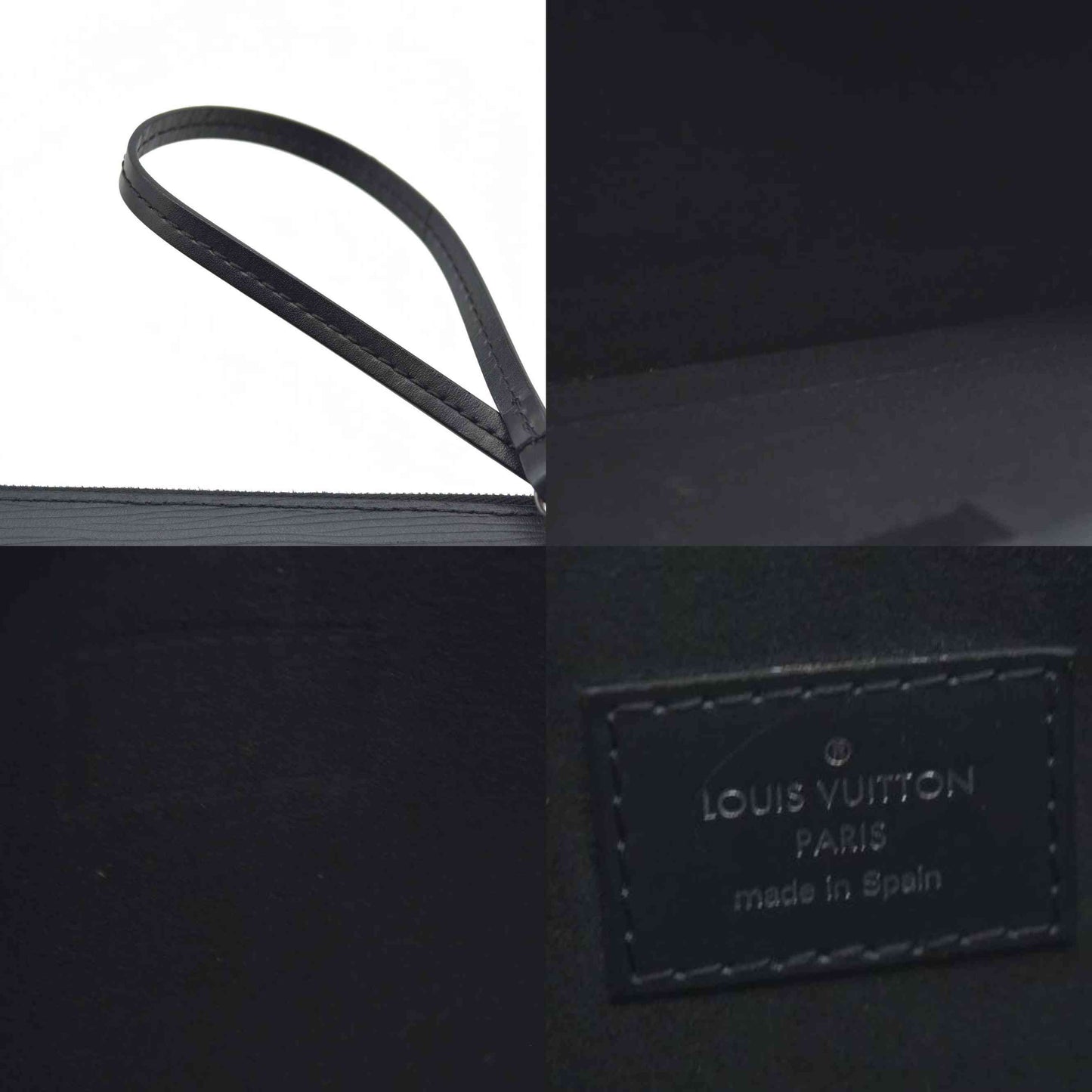 Louis Vuitton Epi Leather Neverfull MM Pochette Black UB2189