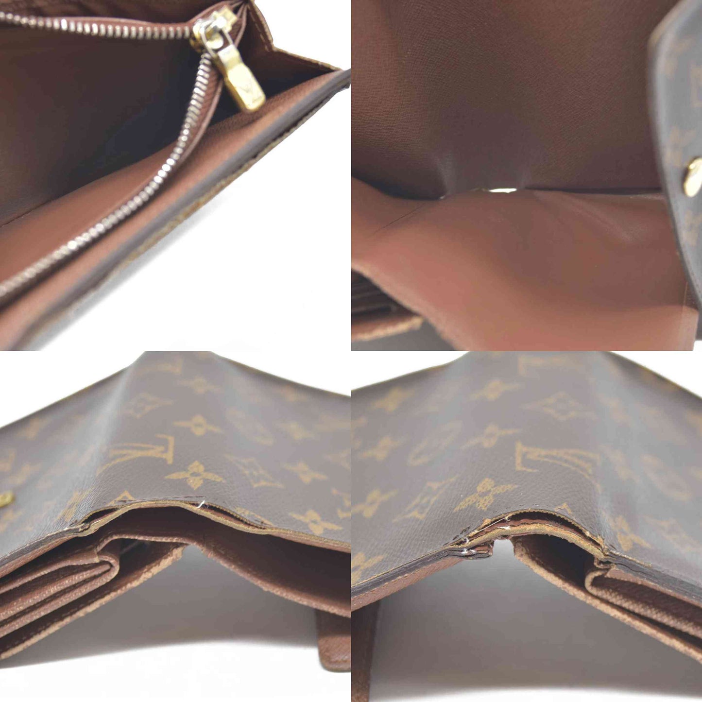 AUCTION $610 LOUIS VUITTON Monogram Alexandra Trifold Wallet CA4098