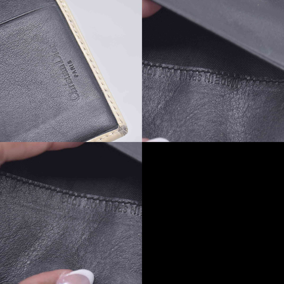 $450 Christian Dior Vintage Blue White Diorissimo Canvas PM Notebook Planner Agenda CONSIGNMENT 10020911