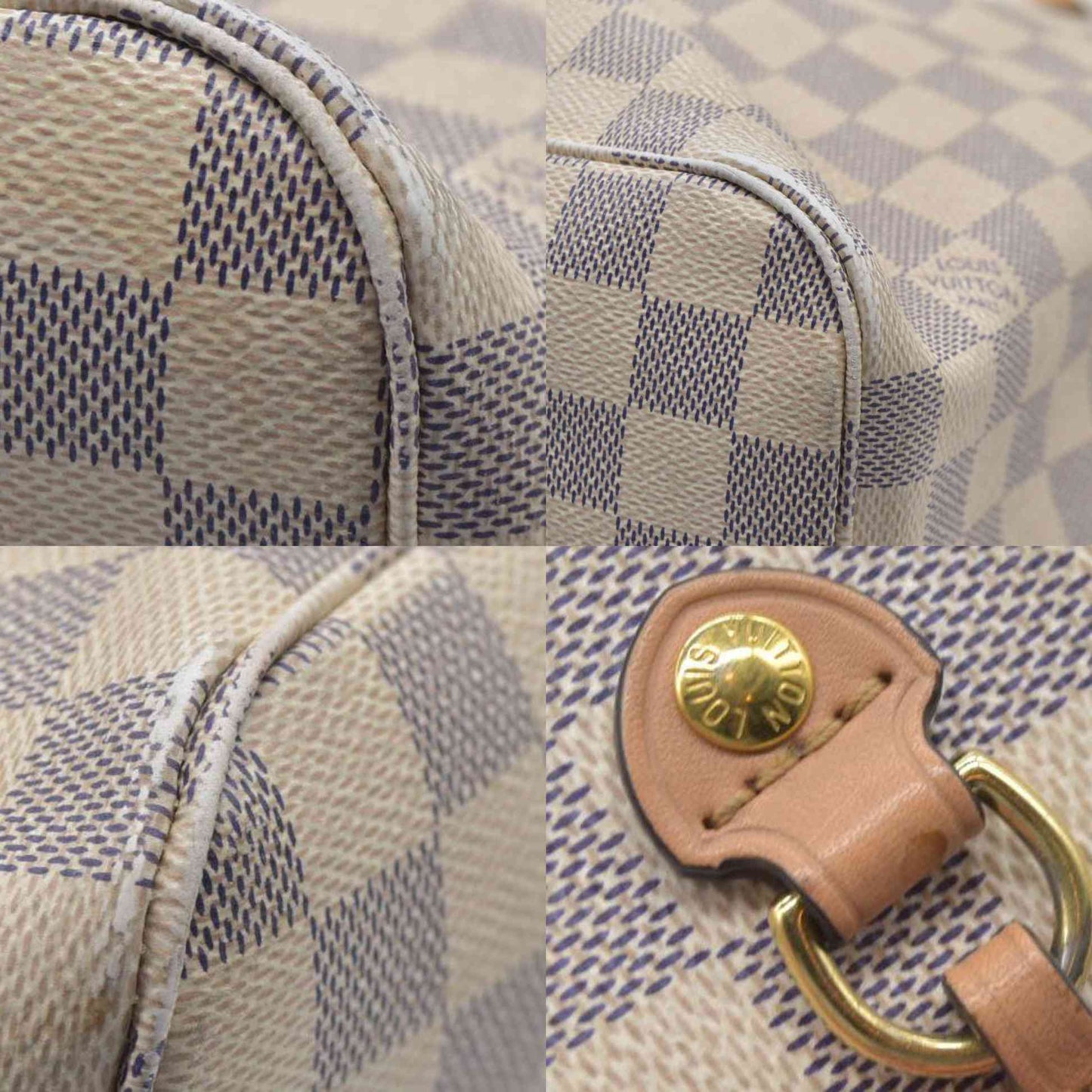 $2500 Louis Vuitton Damier Azur Braided Neverfull MM
