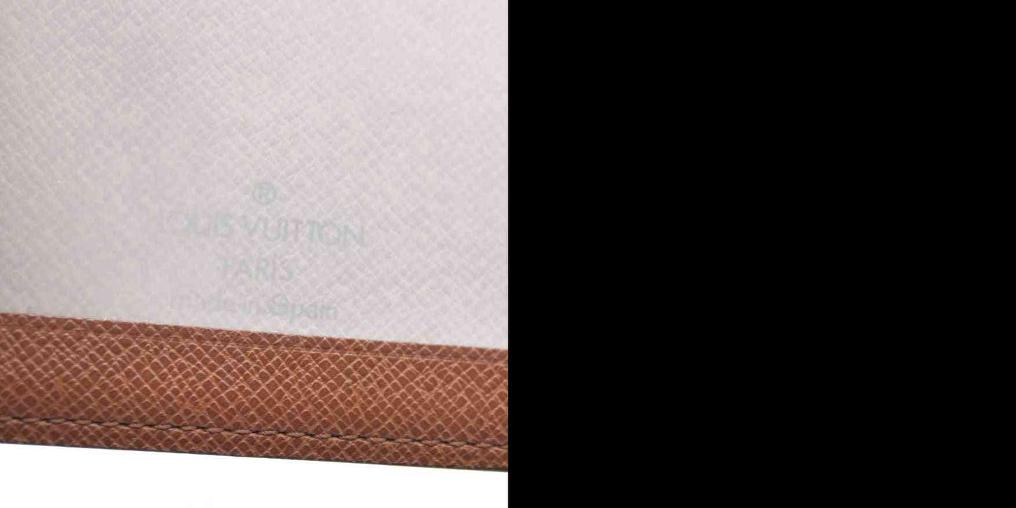 AUCTION $535 Louis Vuitton  Monogram Porte 2 Cartes Vertical Card Holder