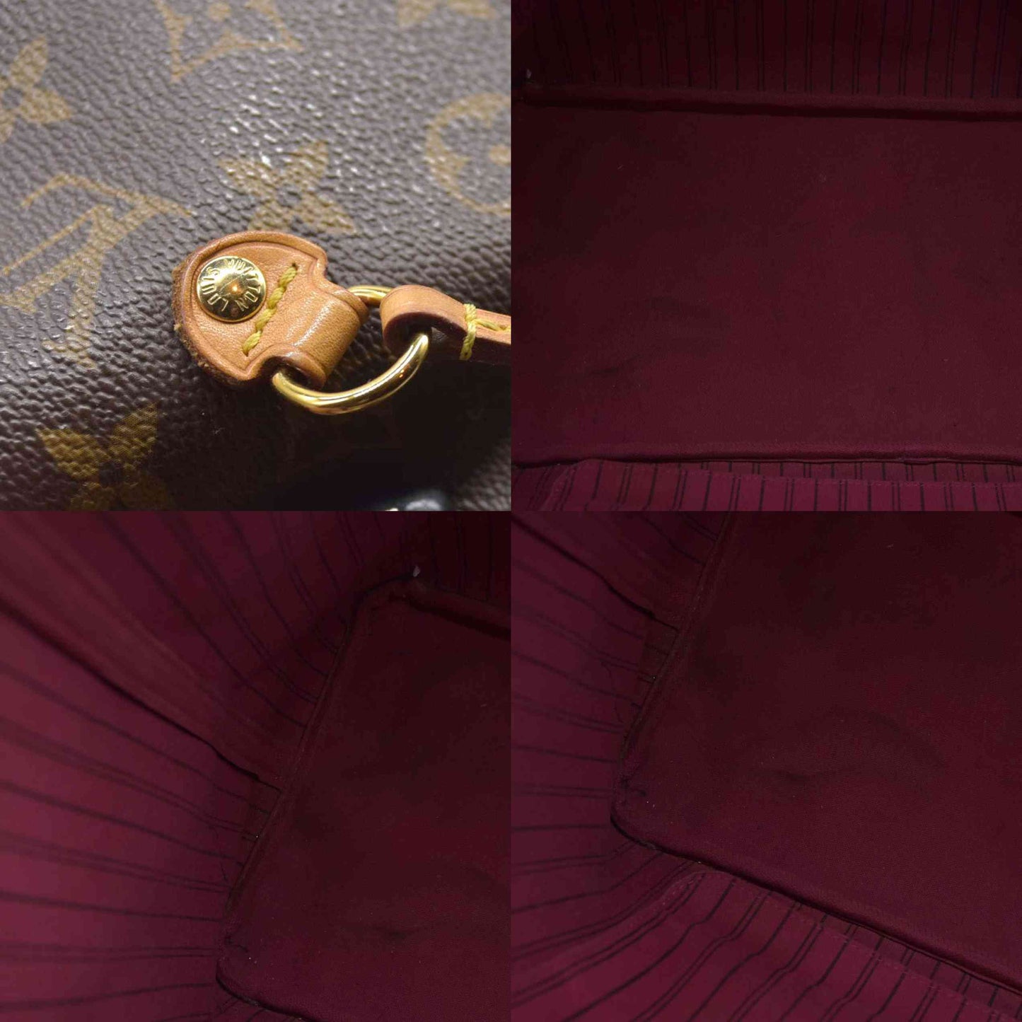 AUCTION $2240 Louis Vuitton  Monogram Neverfull GM Pivoine Pink Interior