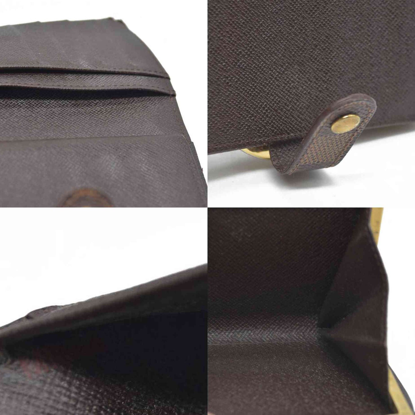 $750 Louis Vuitton  Damier Ebene French Purse Wallet