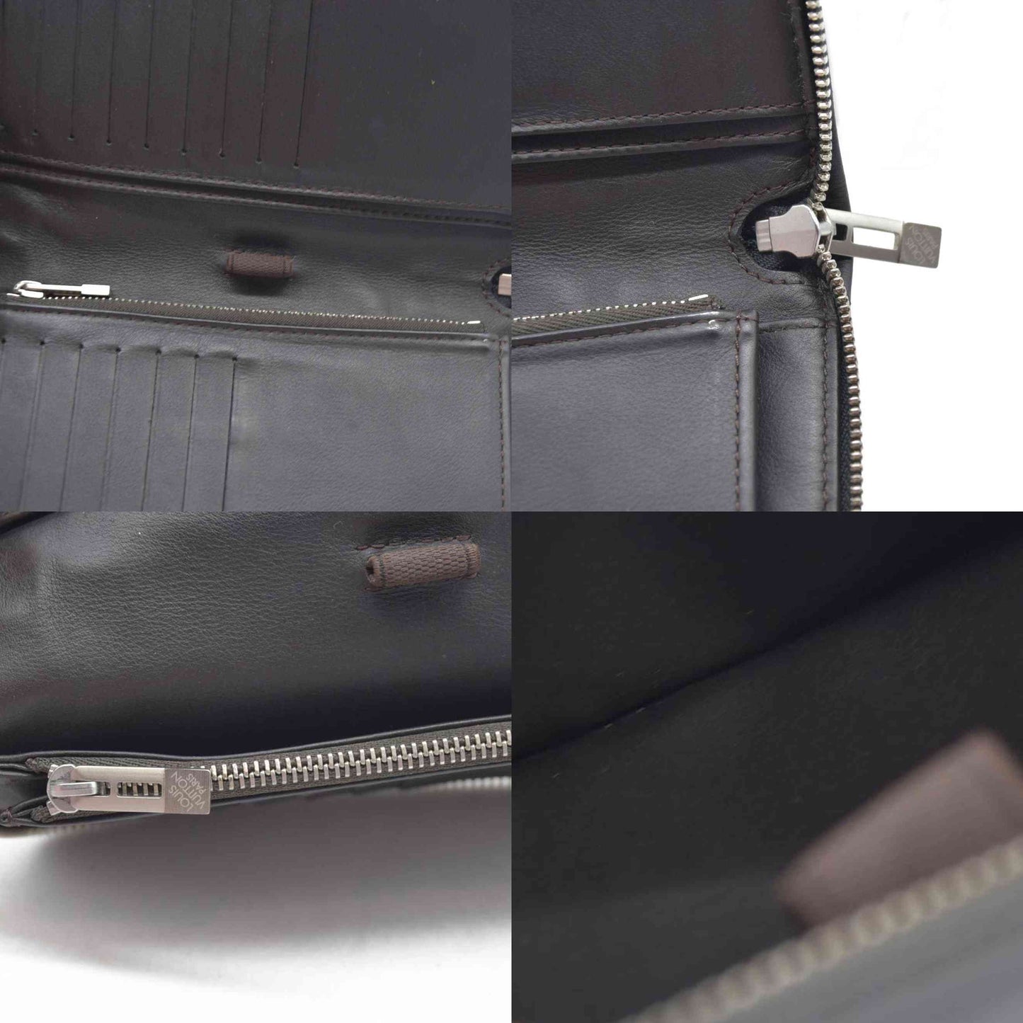 $915 Louis Vuitton Damier Geant Portefeuille Ron Zippe Zippy Long Wallet SF1171