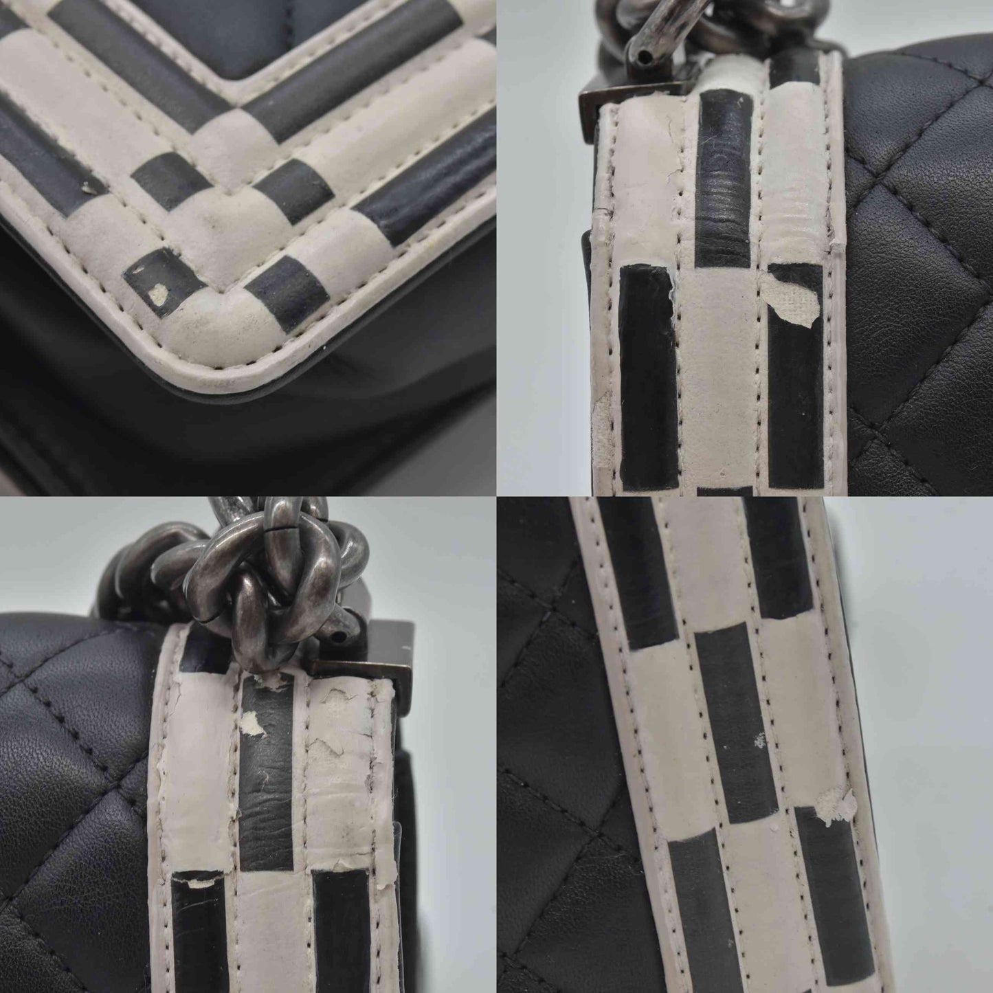 $6700 Chanel Small Checkerboard Boy Bag