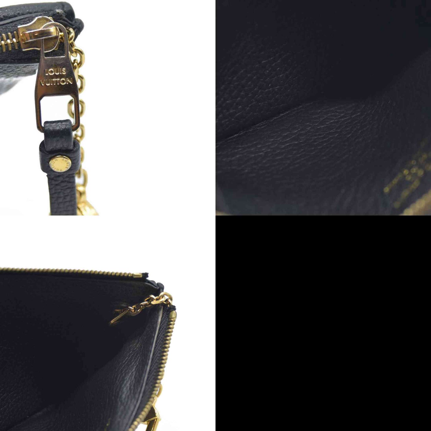 Louis Vuitton  Empreinte Recto Verso Card Holder Black RFID