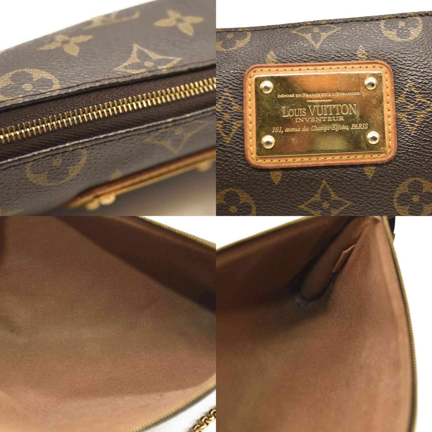 LOUIS VUITTON Monogram Sophie Clutch DU1016