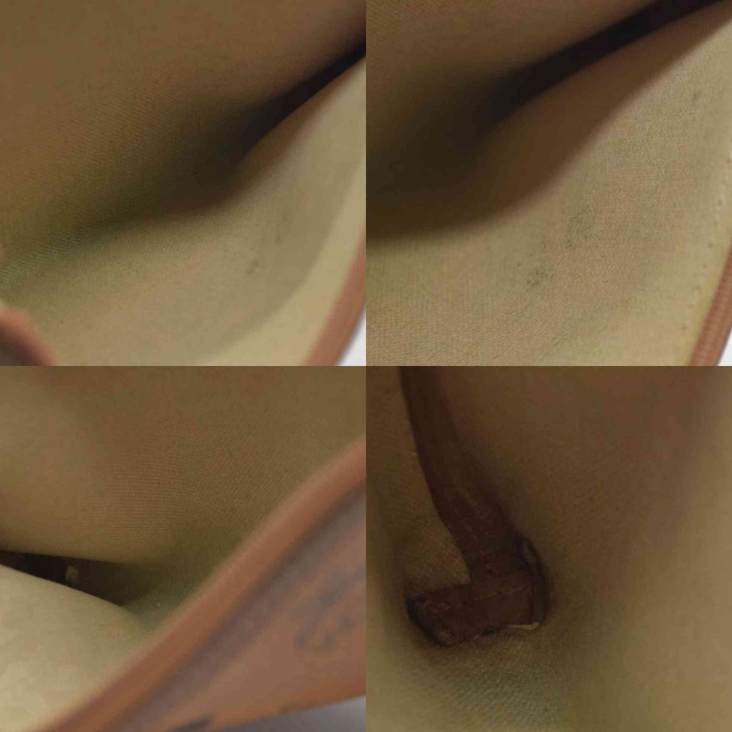 MCM Visetos Liz Shopper Tote Pouch Cognac Small