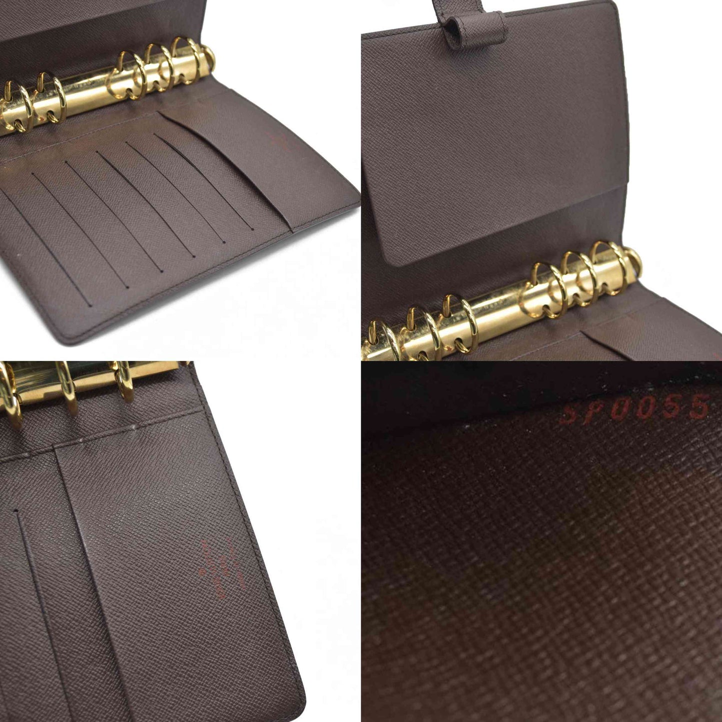 AUCTION  $675 Louis Vuitton  Damier Ebene Medium Ring Agenda SP0055