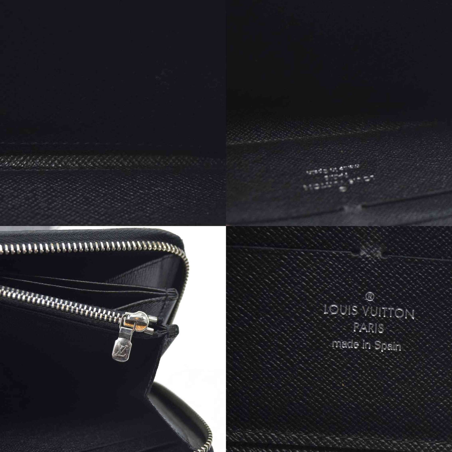 $1100 Louis Vuitton  Epi Electric Zippy Wallet Black
