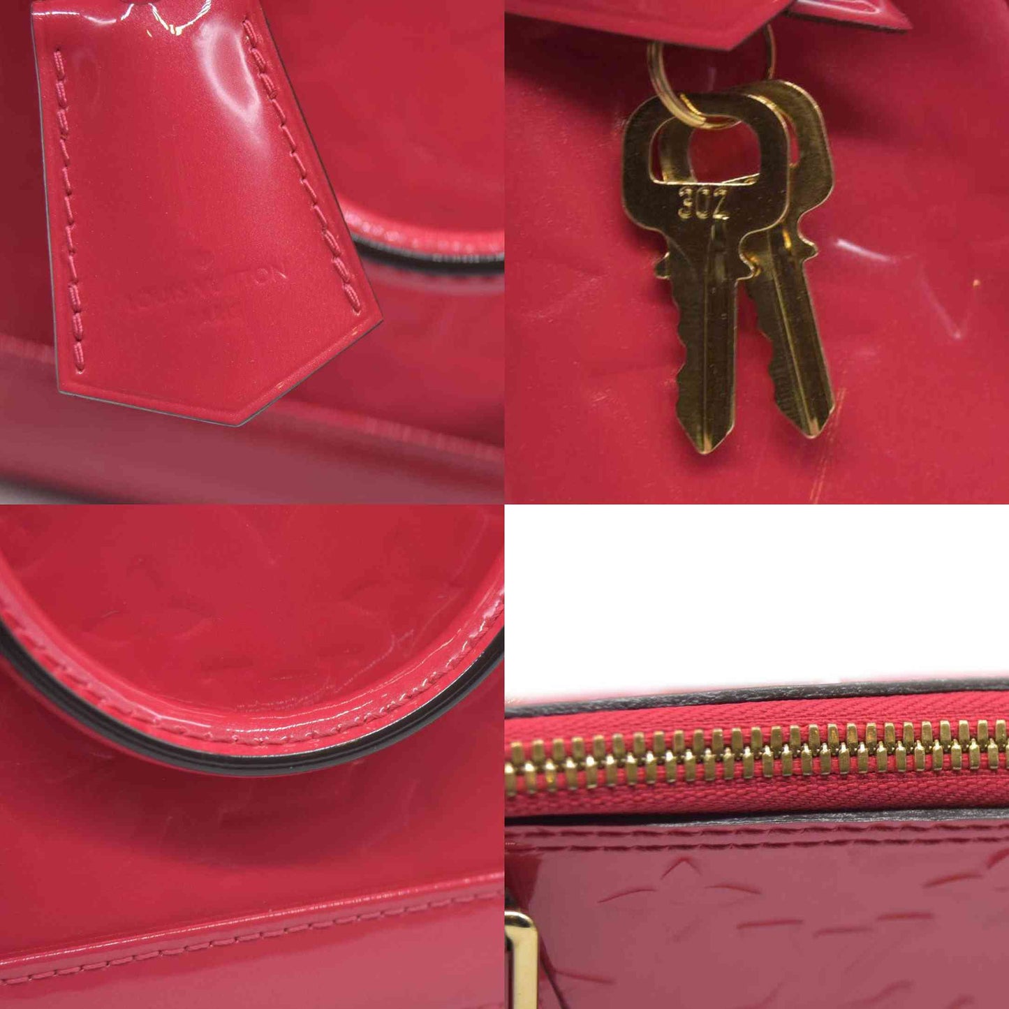 $2800 Louis Vuitton  Vernis Alma BB Hot Pink