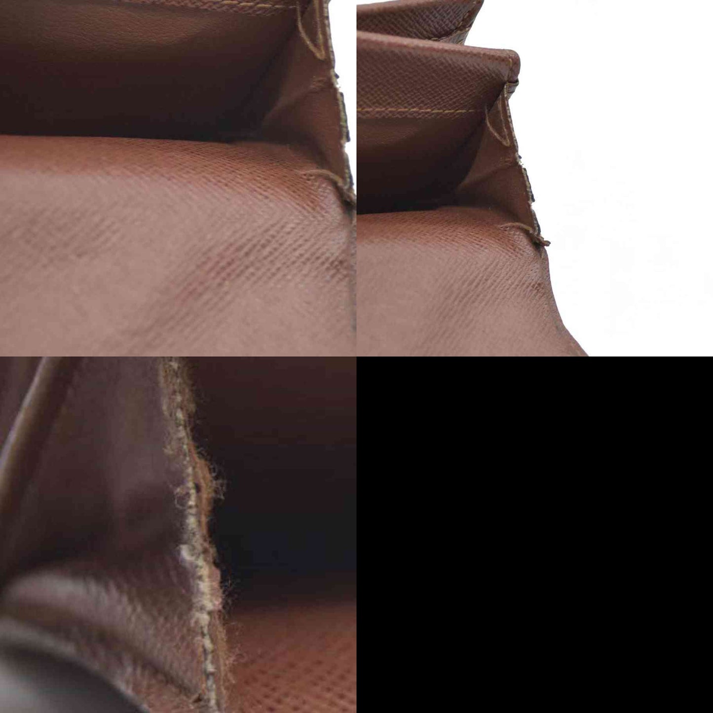 Louis Vuitton $430 Monogram Porte Monnaie Plat Coin Purse Wallet MI1027