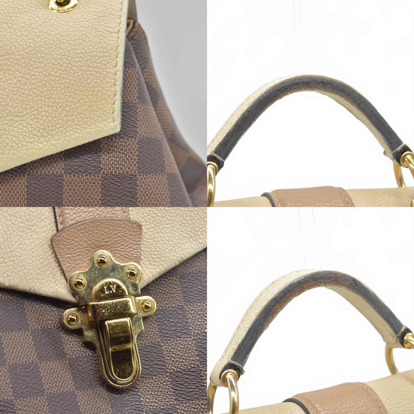 $2240 Louis Vuitton Damier Ebene Clapton SR0189 2019