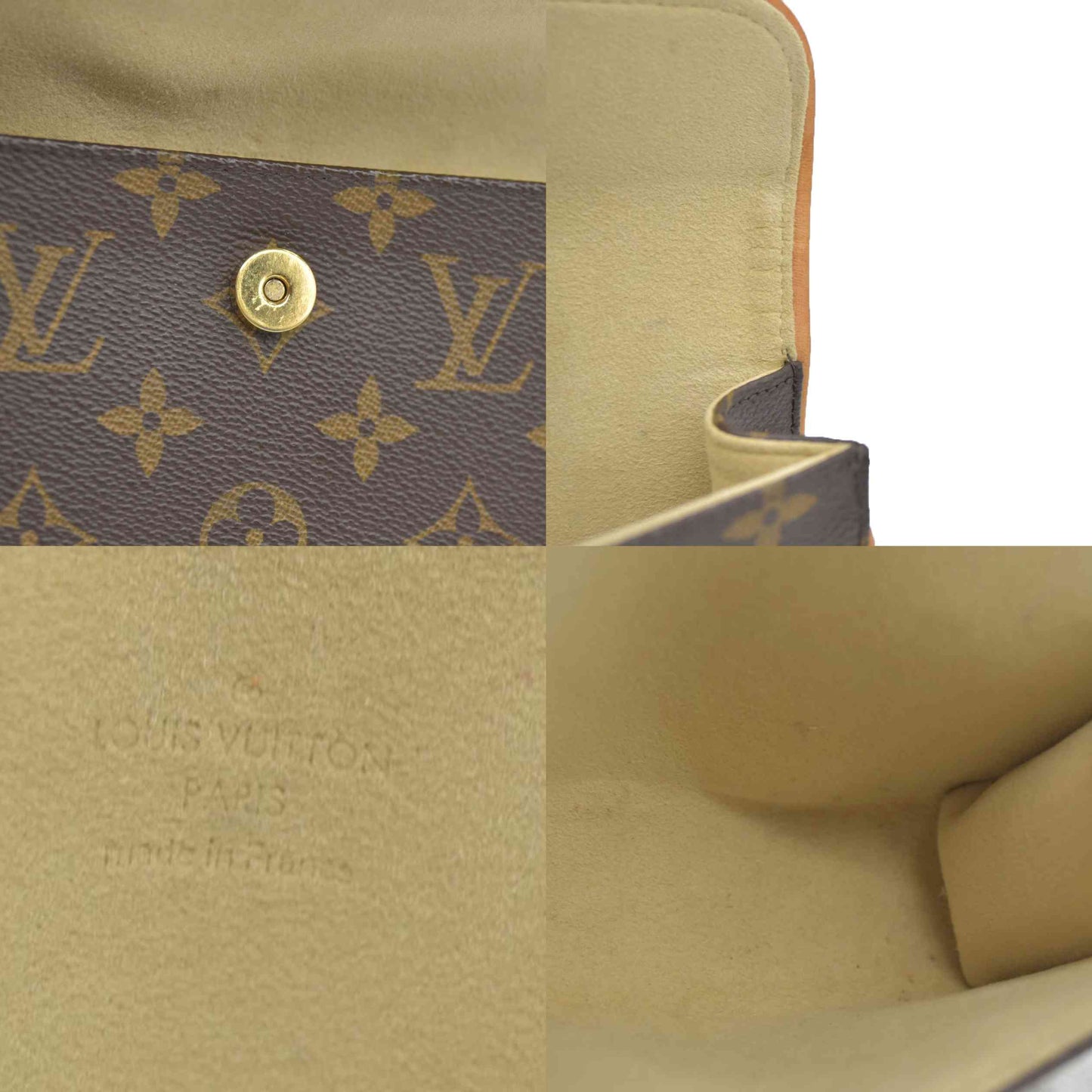 $890 LOUIS VUITTON  Monogram Pochette Florentine FL0059 2009