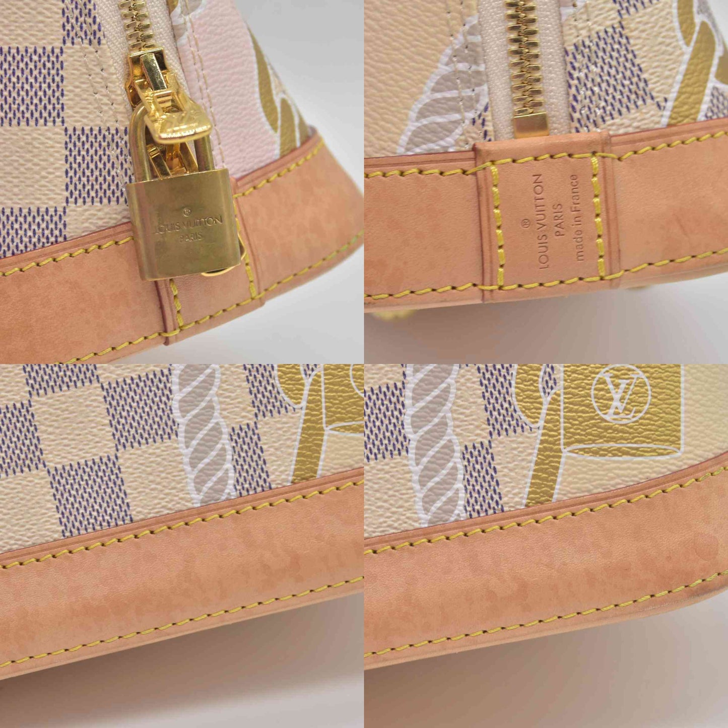 $1940 Louis Vuitton Damier Azur Nautical Alma BB